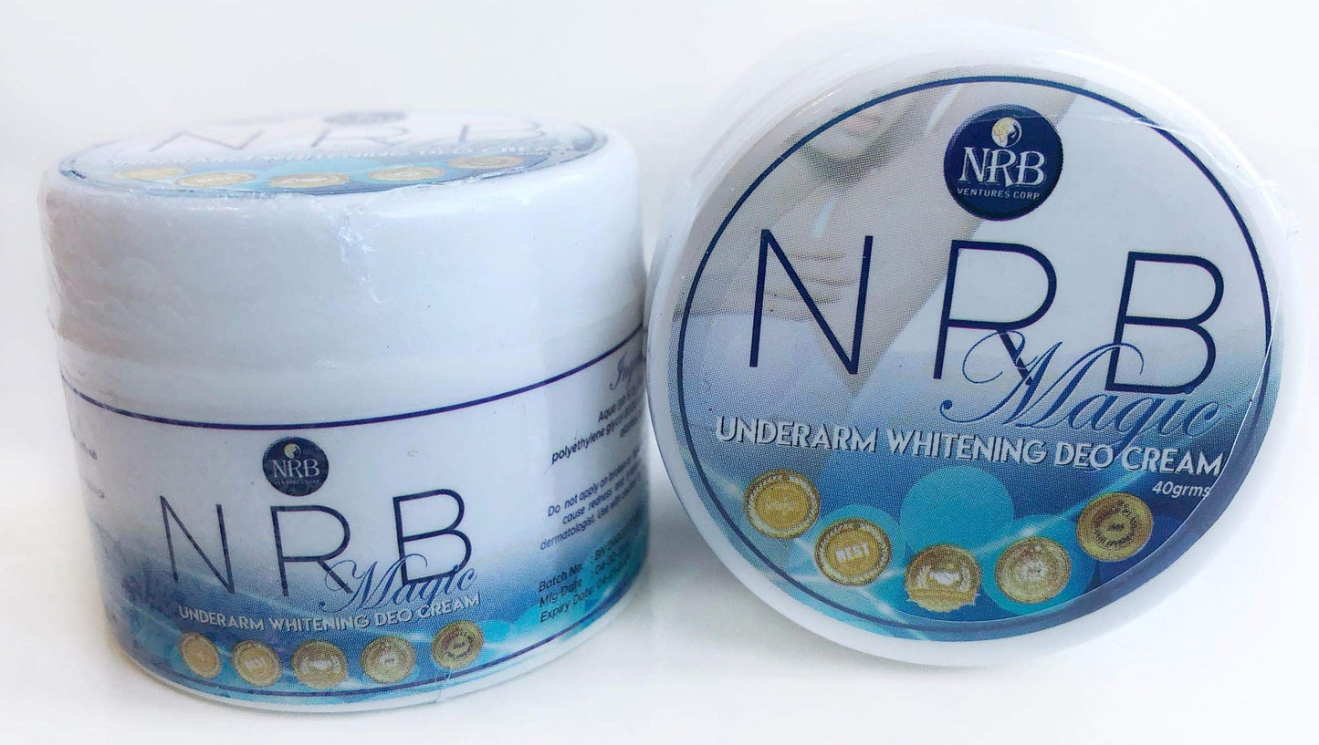 NRB Magic Deo Cream Antiperspirant and Deodorant - 2 Jars,Small Beauty and Personal Care NRB