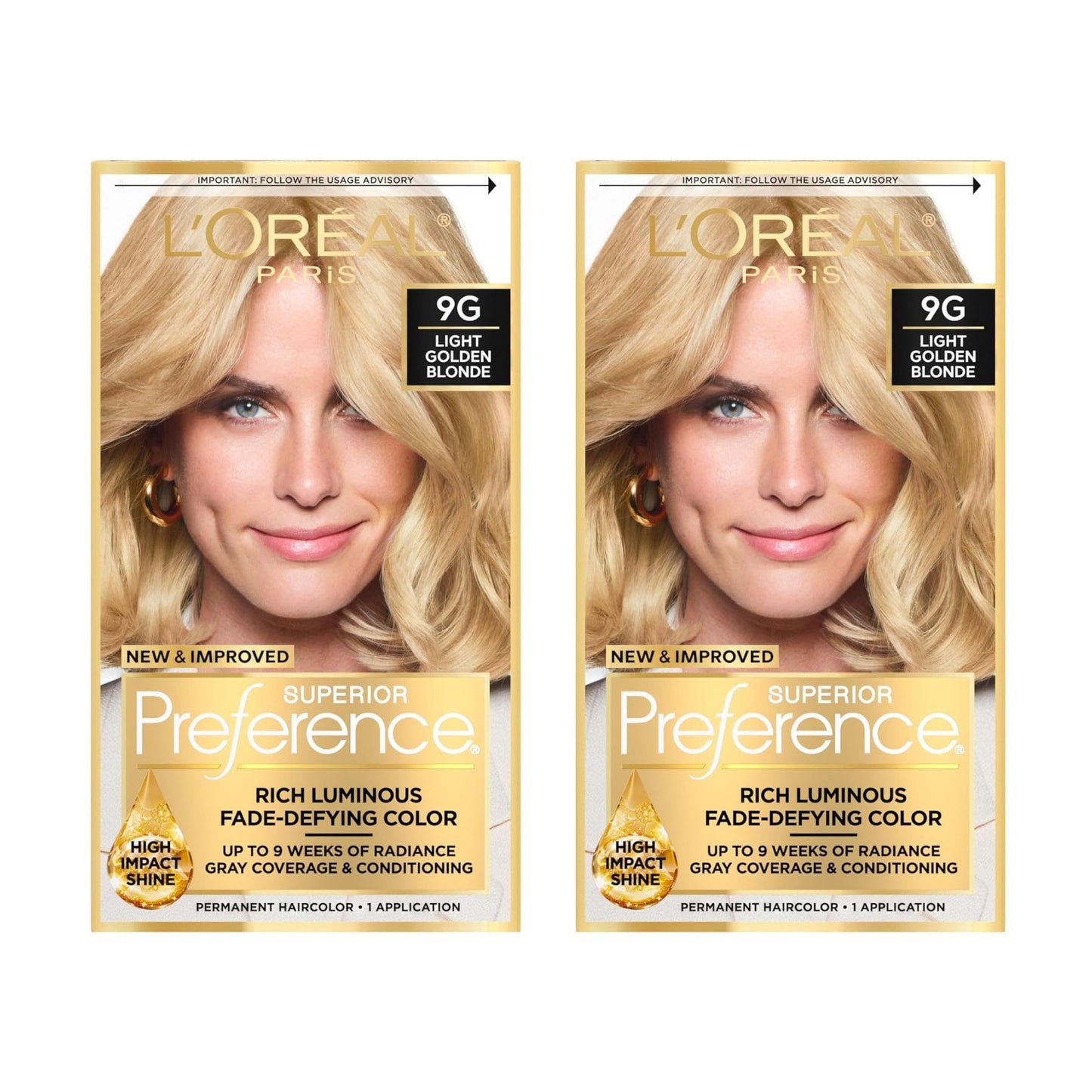 L’Oreal ParisSuperior Preference - 9G Light Golden Blonde 1 Each (Pack of 2) Beauty & Personal Care L'Oreal Paris