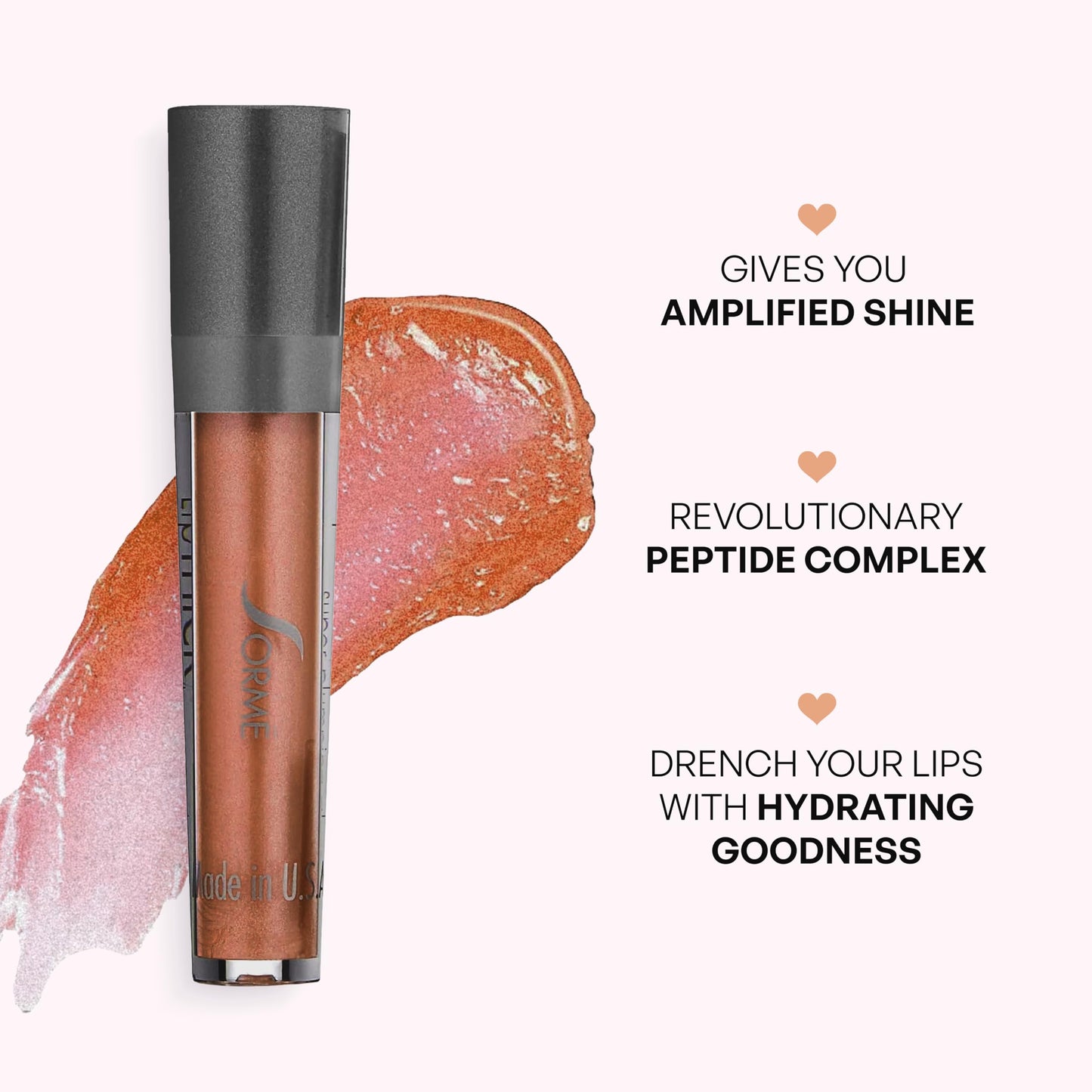 Sorme Treatment Cosmetics LipThick Gloss, Plumping for Shiny and Fuller Looking Lips with Maxi-Lip Peptides, Unveil Shade Beauty & Personal Care SORMÉ