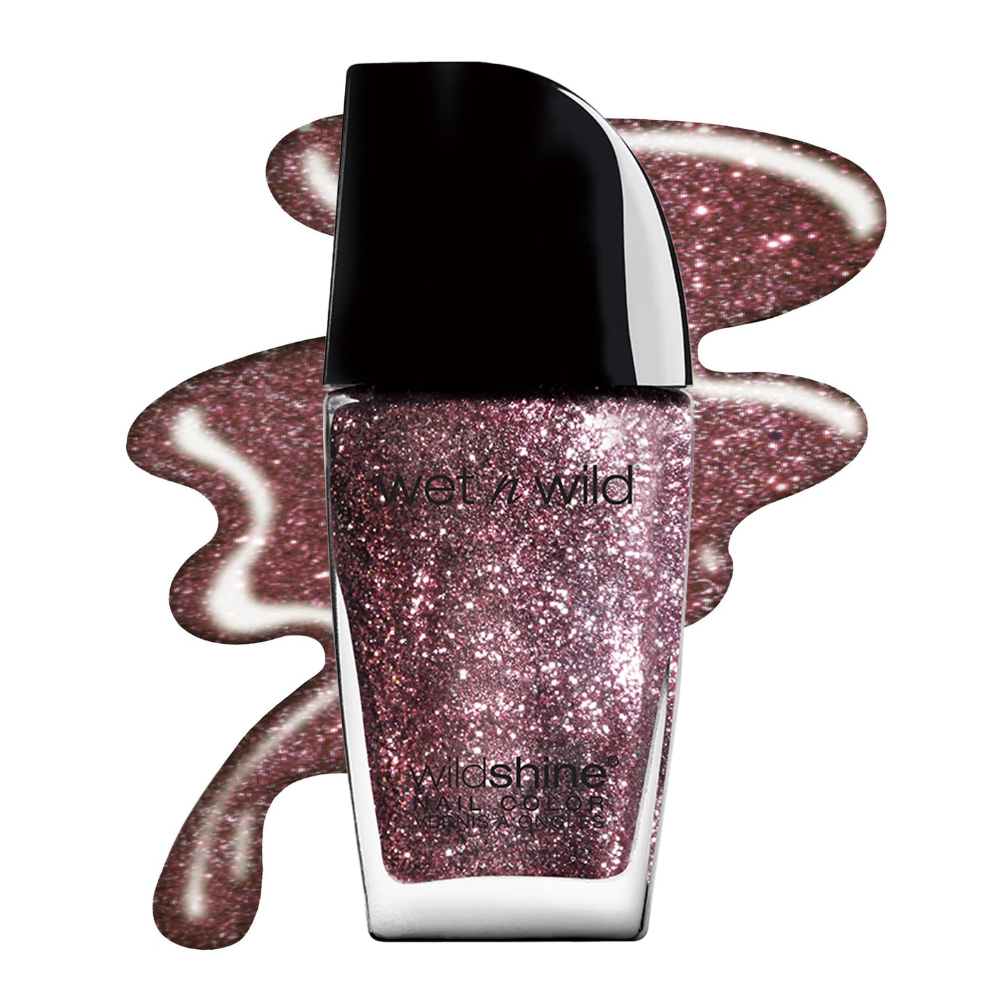 wet n wild Wild Shine Nail Polish, Glitter Purple Sparked, Nail Color Beauty & Personal Care wet n wild