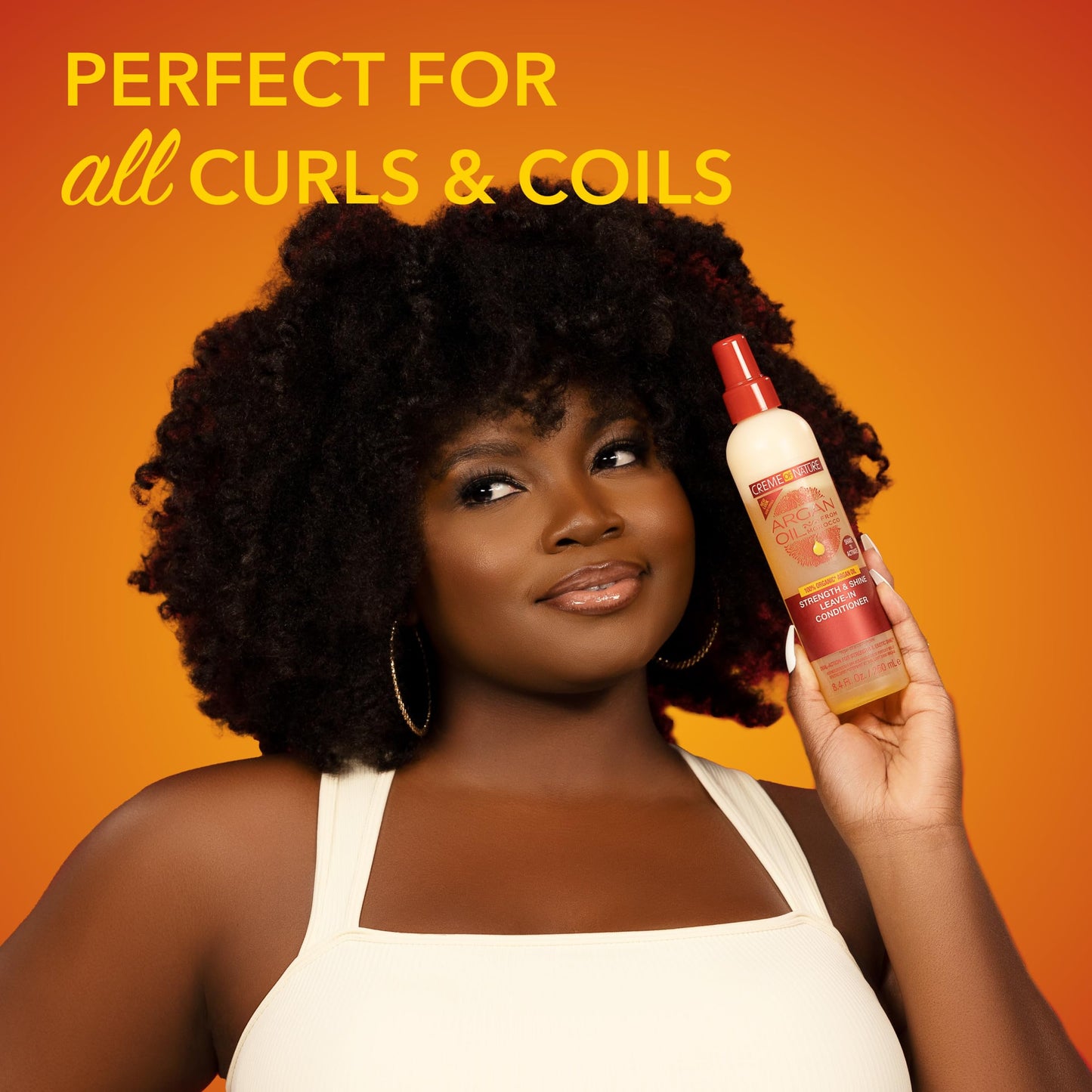 Creme of Nature Anti-Humidity Gloss & Shine Mist, Lightweight Frizz Control and Heat Protection, Infused with 100% Organic Argan Oil from Morocco, 4 Beauty & Personal Care Creme of Nature