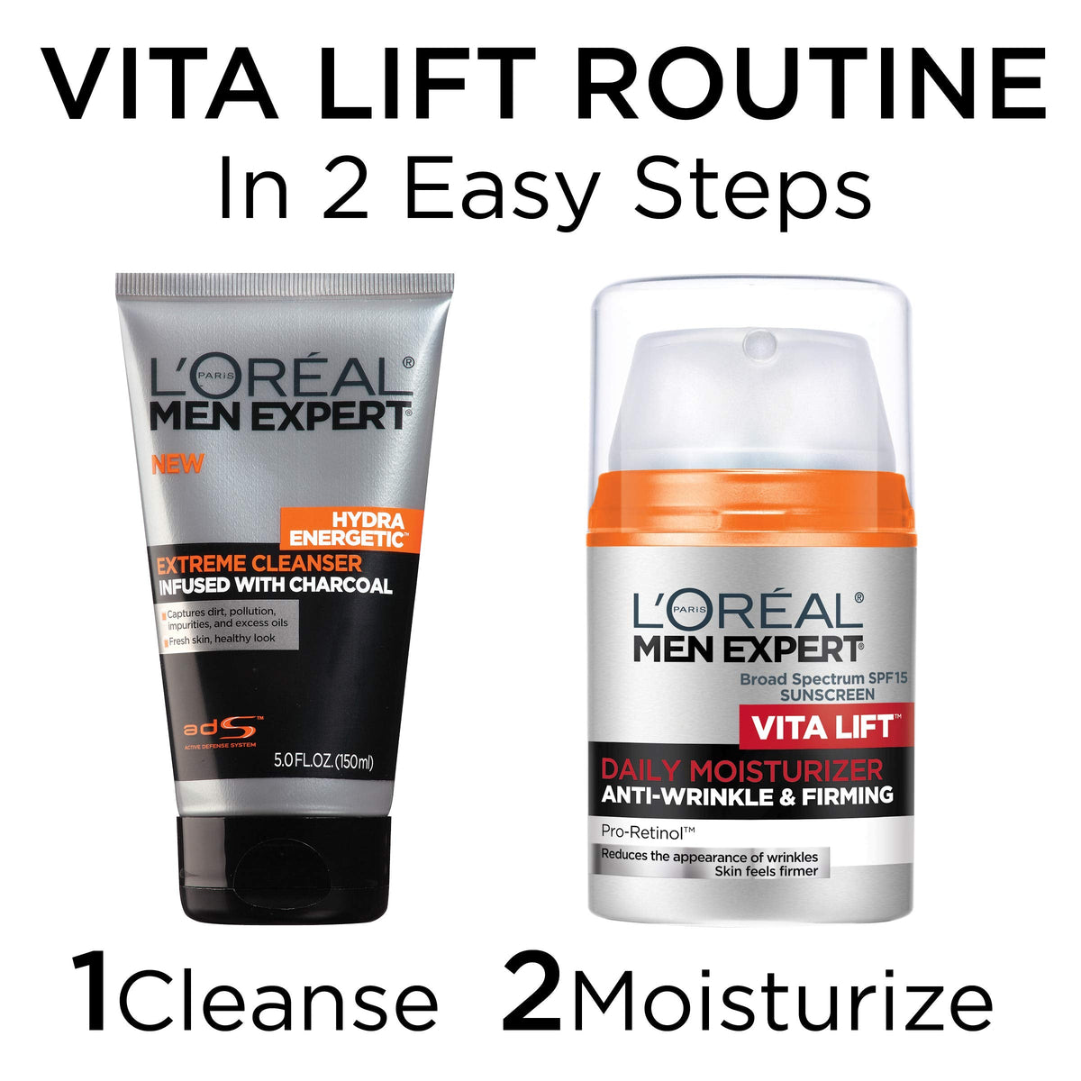 L'Oreal Paris Men Expert Vitalift Anti-Wrinkle & Firming Face Moisturizer with Pro-Retinol, 1.6 oz Beauty & Personal Care L'Oreal Paris