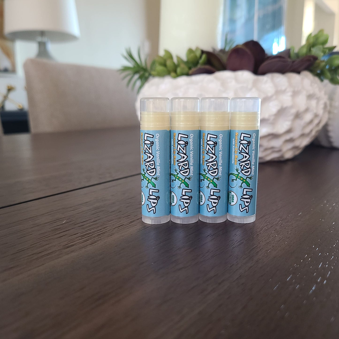 Lizard Lips USDA Certified Organic Lip Balm (Vanilla Mint) Beauty & Personal Care Lizard Lips