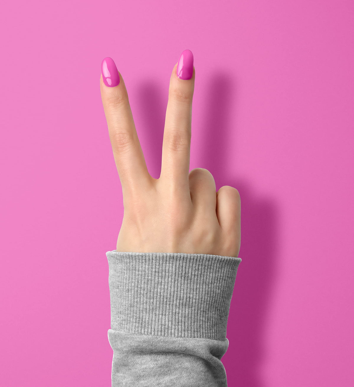 LECHAT - Perfect Match Gel Polish - Go Girl - Bright Pink with Cream Finish - (0.5 Ounce) - Easy Application - Soak Off Formula