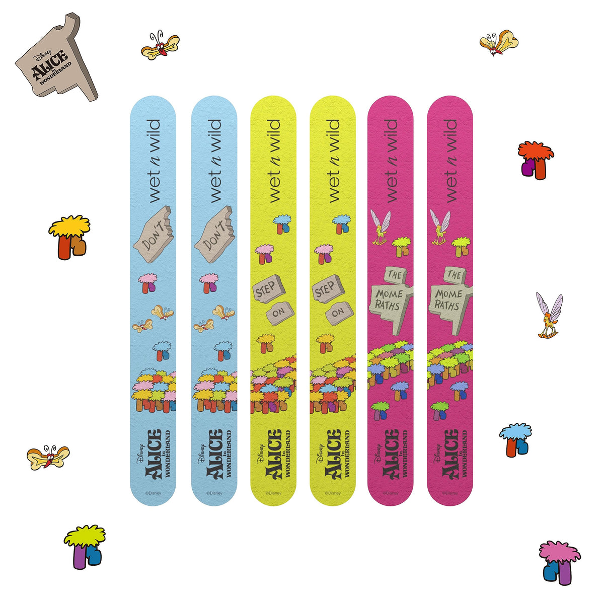 wet n wild Where Am I? 6-Piece Nail File Set Alice In Wonderland Collection