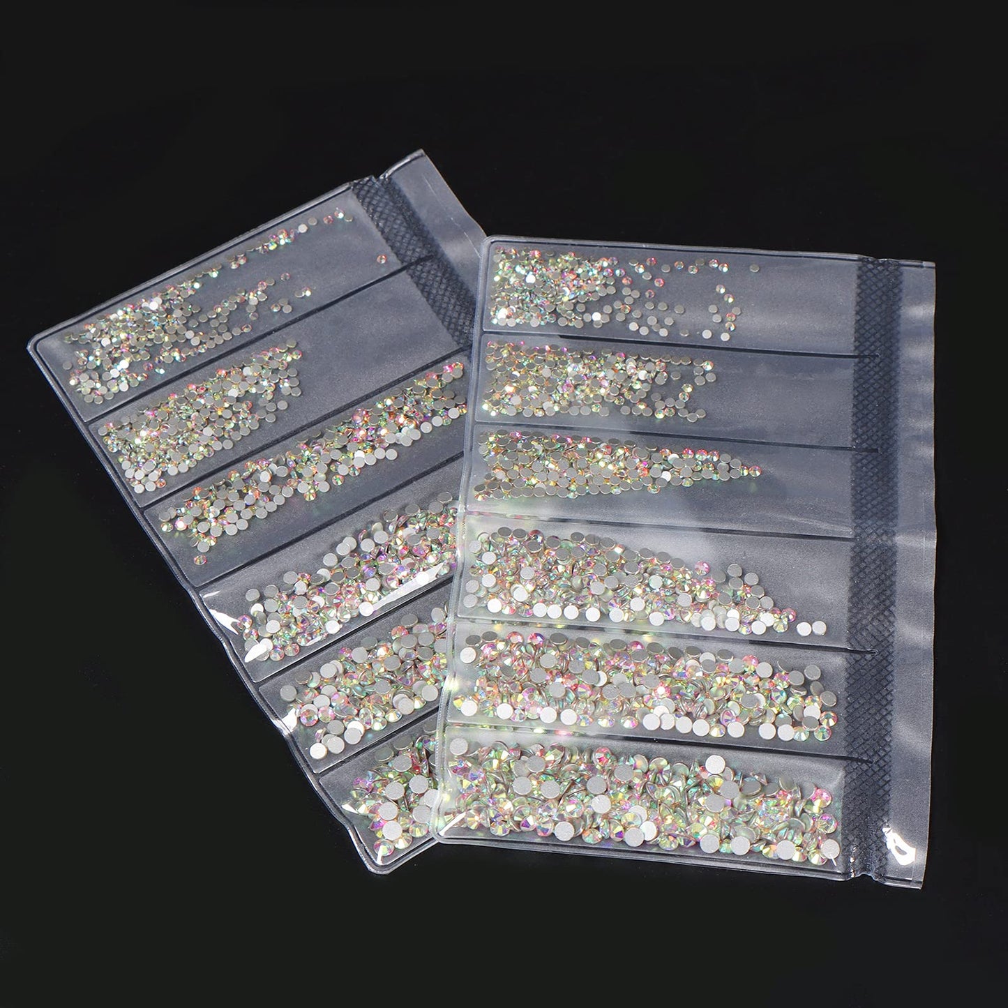 Jollin Bedazzling Kit - 3456pcs Glass Flatback Rhinestones for Nails Art & Crafting, Bulk Crystal AB Gems Stones in 6 Sizes (SS4-SS12), Non-Hotfix Beauty & Personal Care Jollin