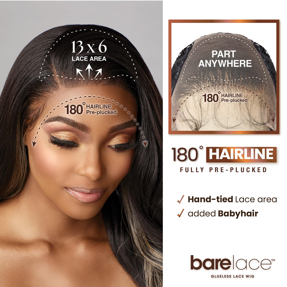 Sensationnel Bare Lace 13x6 Wig-Unit 8, REDCOPPER
