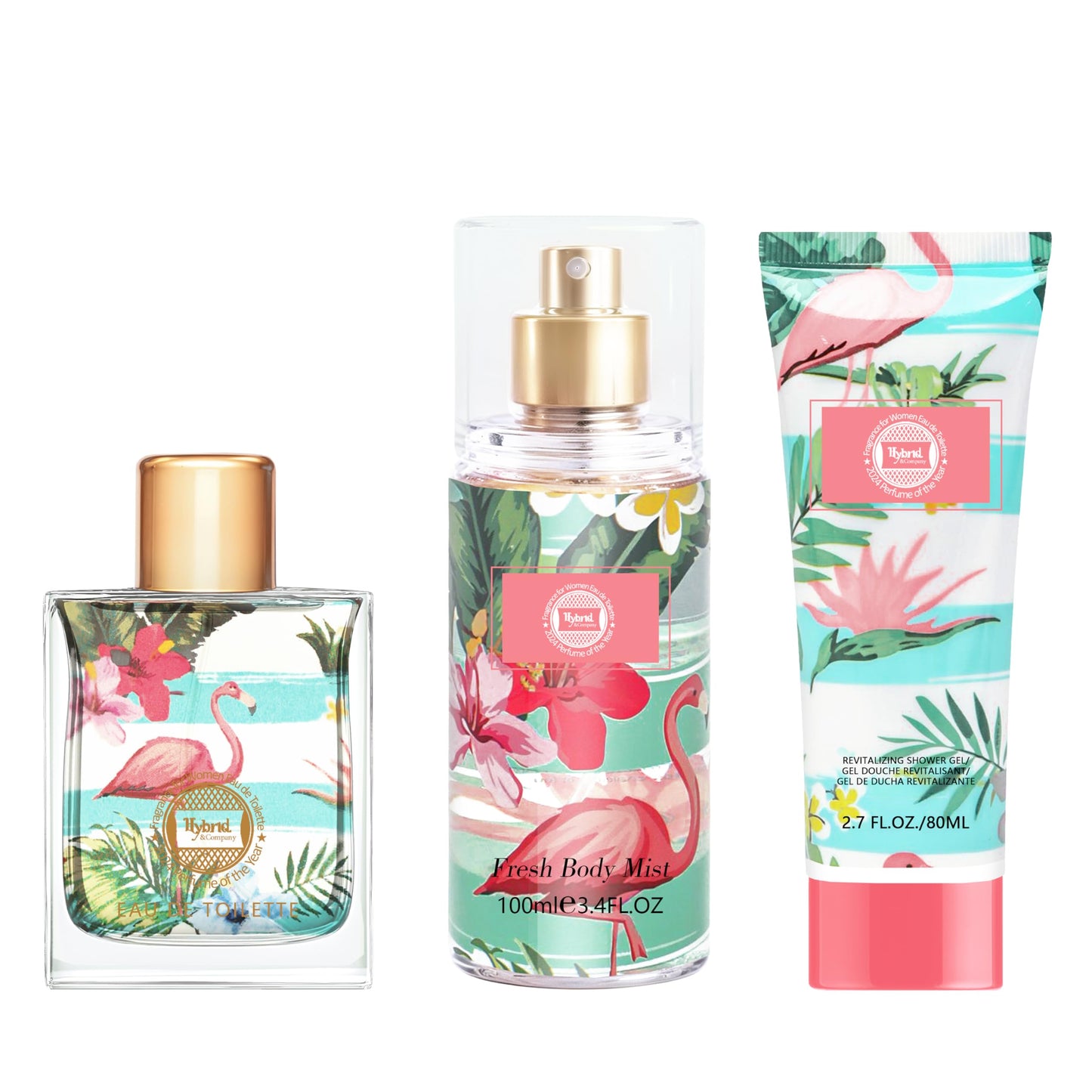 Hybrid & Company Women Viva Luck Girl 3 Pcs Gift Set,50ml-Perfume&100ml-Mist&80ml-Shower Gel Beauty & Personal Care Hybrid & Company