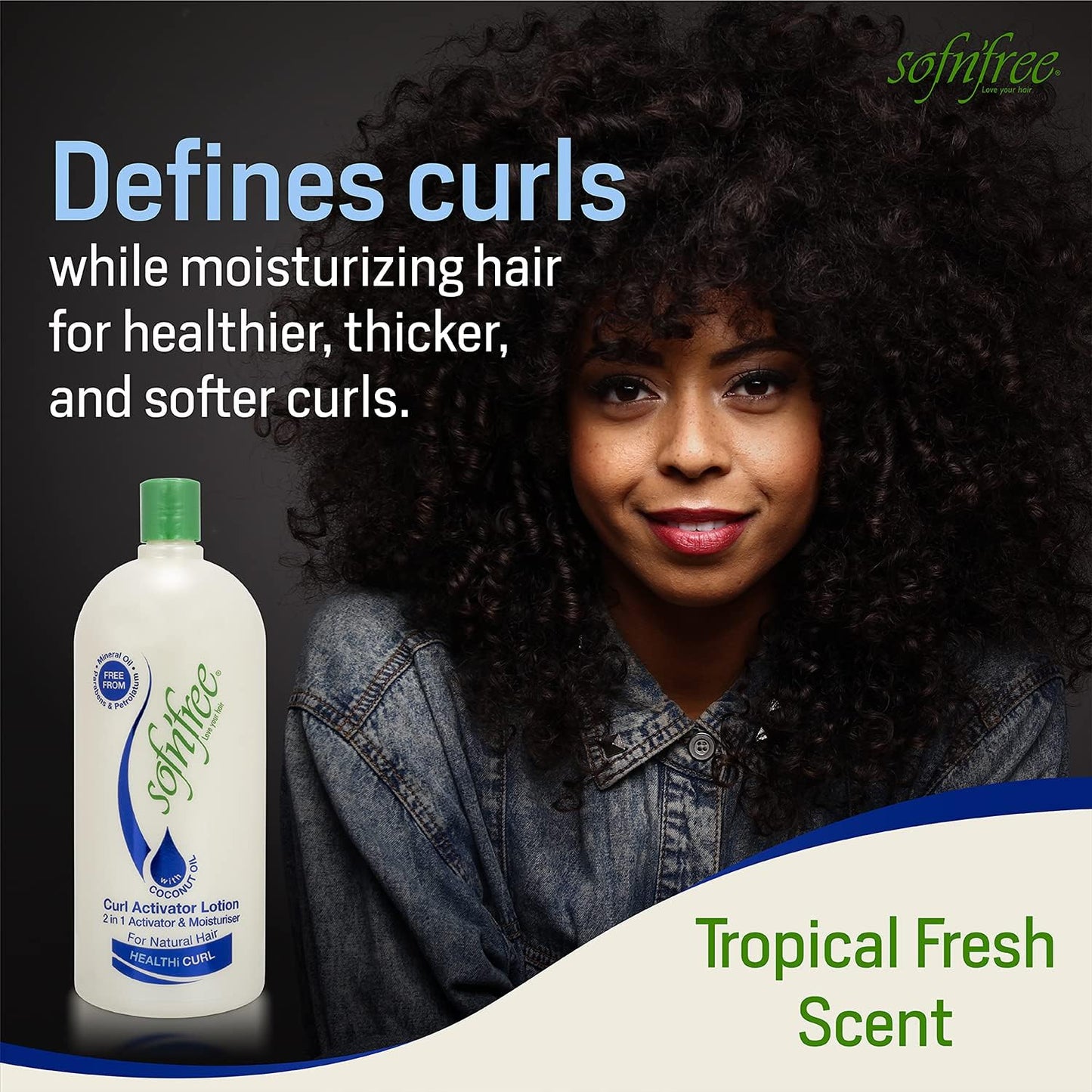 Sofn’Free Moisturizer & Curl Activator Lotion - Curl Defining Formula for Multicultural Curls, Soft Waves, Shine, Frizz Control for Natural Textures Beauty & Personal Care SOF N' FREE