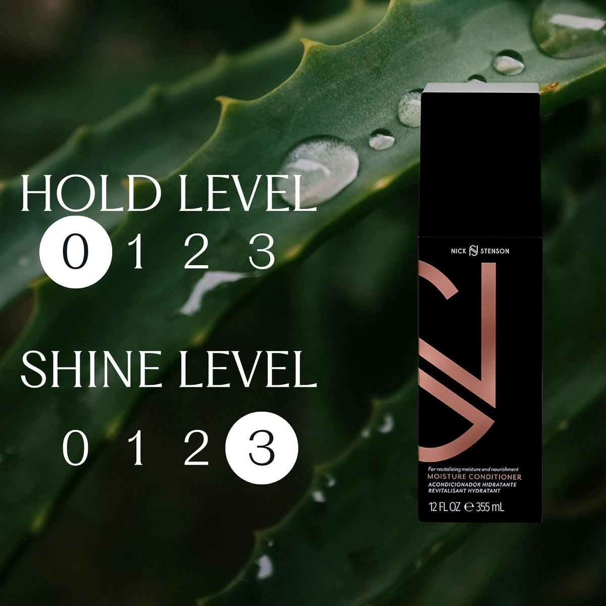 Nick Stenson Moisture Conditioner - Hydrates, Soothes & Moisturizes for Damaged, Color-Treated & Dry Hair while Protecting & Maintaining Color -