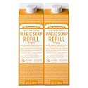 Dr. Bronner's Magic Soap-Pure-Castile Liquid Refill (Citrus, 32 ounce, 2-Pack) - Made with Regenerative Organic Certified Oils, For Body, Hair Beauty & Personal Care Dr. Bronner's