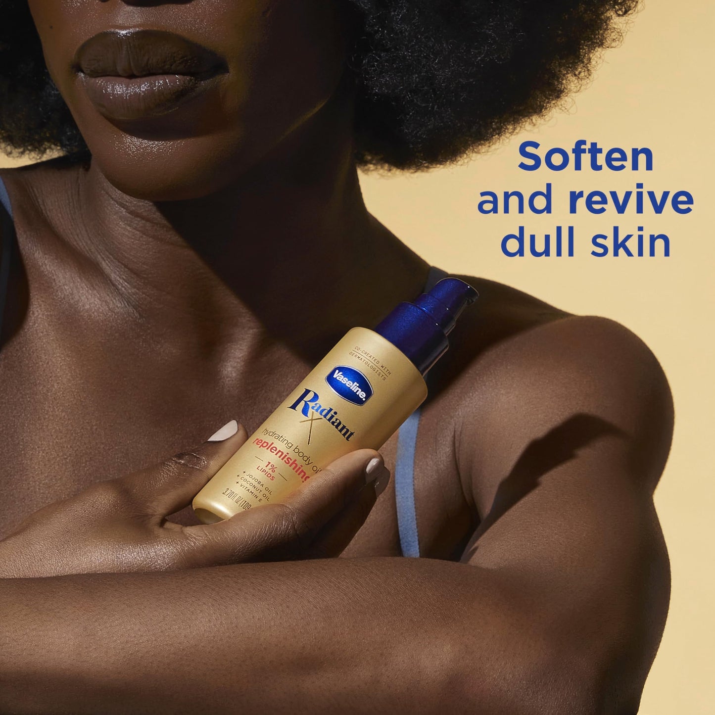 Vaseline Radiant X Replenishing and Hydrating Body Oil with 1% Lipids, Jojoba Oil, Coconut Oil, & Vitamin E 3.7 oz Beauty & Personal Care Vaseline