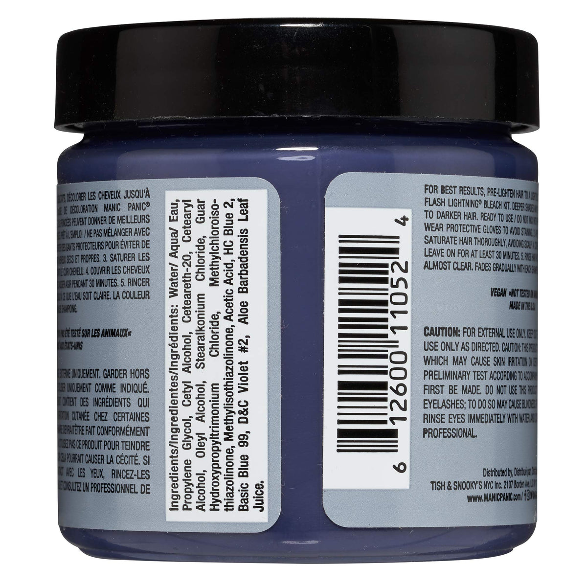 MANIC PANIC Classic Blue Steel Semi Permanent Hair Color - Cool Silver Hair Dye for Women & Men That Lasts 4-6 Weeks - Vegan, Ammonia & Cruelty-Free Beauty & Personal Care MANIC PANIC