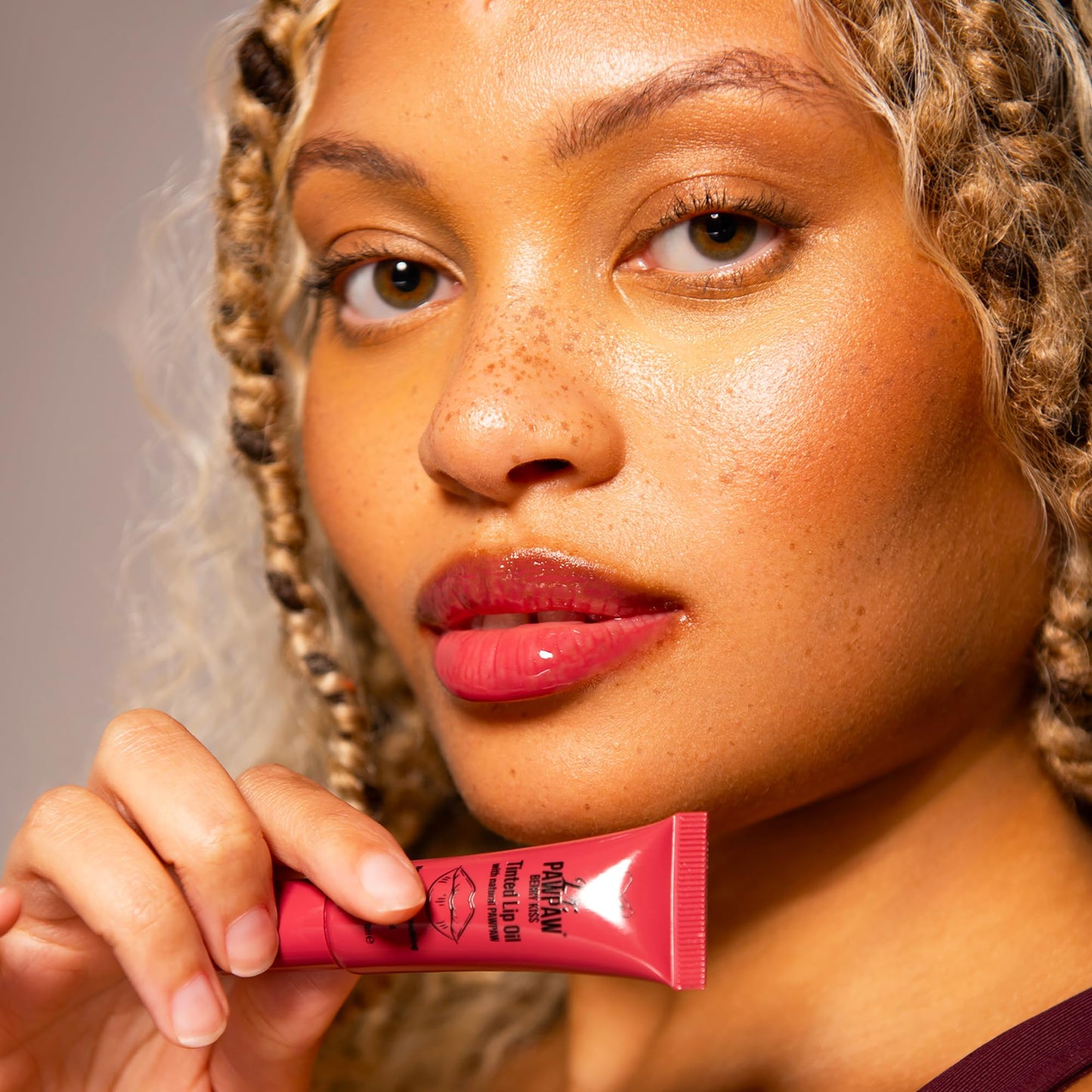 Dr. PawPaw Tinted Lip Oil - Nourishing Lip Oil for Women - Paw Paw, Aloe Vera, Castor and Olive Extracts - Glossy Finish - Berry Kiss - 0.27 oz Beauty and Personal Care Dr. PAWPAW ORIGINAL BALM