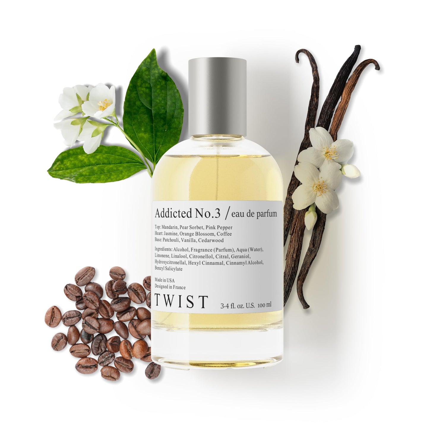 Twist - Addicted No. 3 - Eau De Parfum Inspired by Y. B.lack O.pium Long-Lasting Perfume For Women, Amber & Vanilla, Vegan, Clean Ingredients Beauty & Personal Care HOUSE OF TWIST