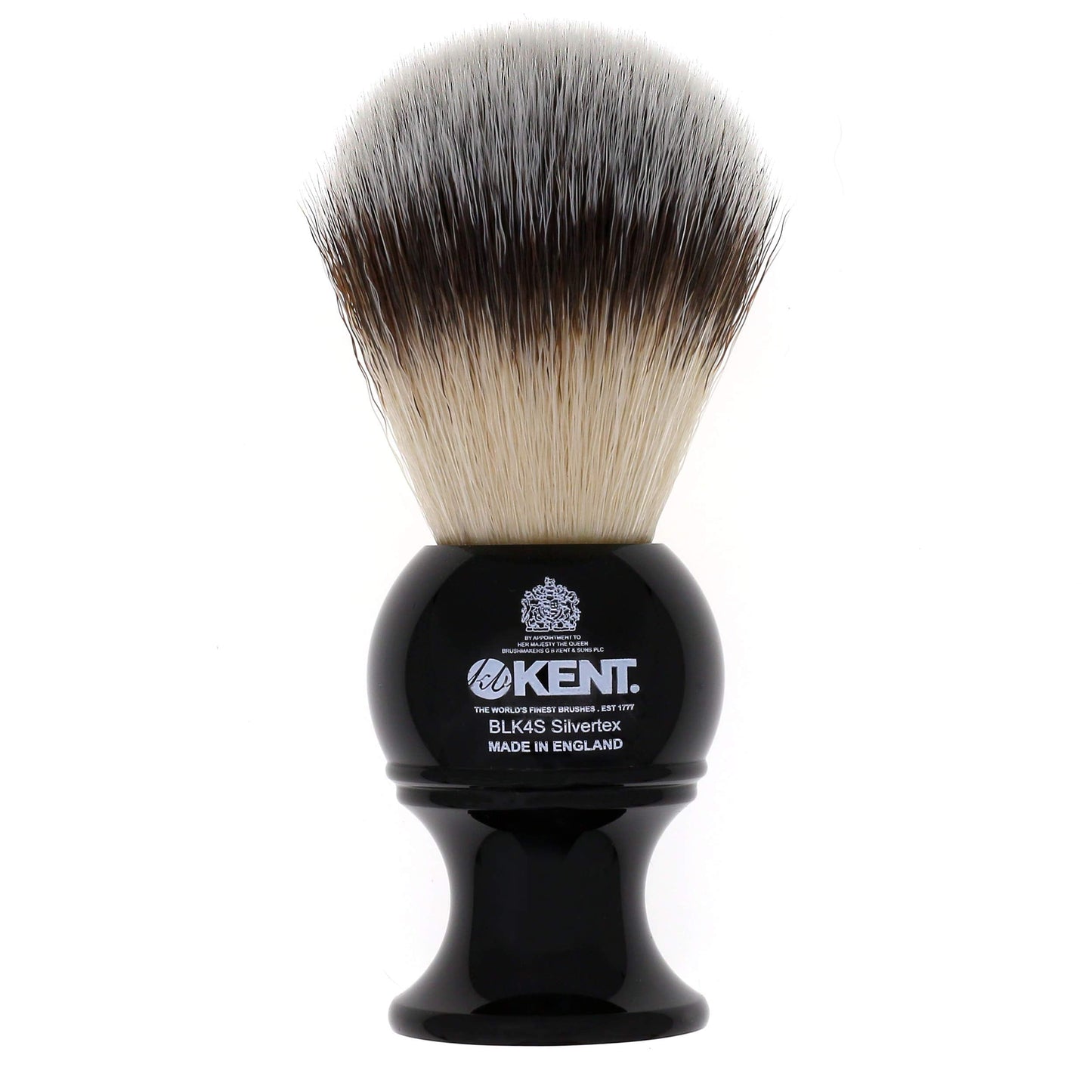 Kent BLK4S Shaving Brush with Ultra-Soft Silvertext Synthetic Bristles and Black Resin Handle to use with Shave Cream or Soap for a Perfect Lather. Beauty and Personal Care KENT