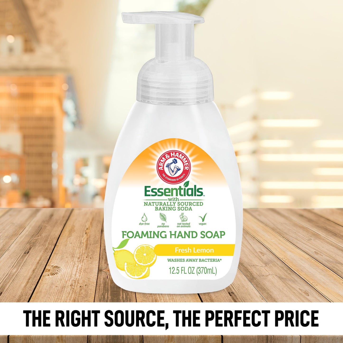 Arm & Hammer Foaming Hand Soap for Skin Cleaning - Cleanser with Fresh Lemon Scent - Hand Soap Pump with Aloe Vera & Different Ingredients 12.5 Fl Oz Beauty & Personal Care Arm & Hammer