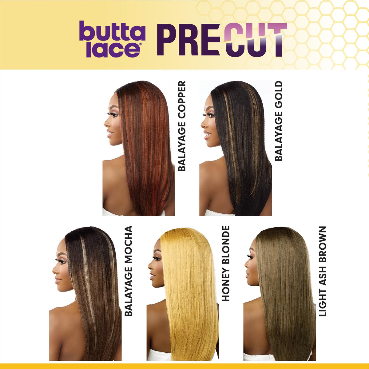 Sensationnel Butta Lace Precut Wig-Unit 19, 1B OFFBLACK
