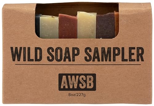 A Wild Soap Bar Wild Soap Sampler Gift Set, 8 Small All Natural Bar Soaps with Organic Ingredients, for Guests or Travel, Handmade Beauty & Personal Care A Wild Soap Bar