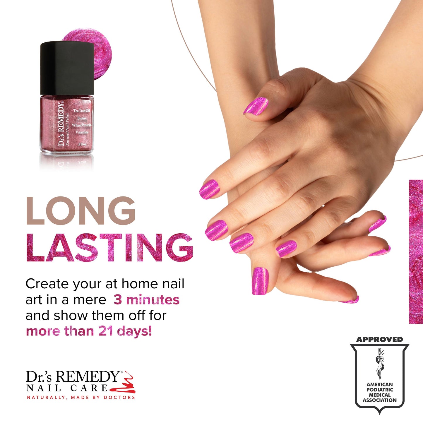 Dr’s Remedy Enriched Nail Polish: Non Toxic, All Natural, and Organic - Doctor Formulated: Strengthens, Restores, Heals, and Protects '24-Free' Beauty & Personal Care Dr.'s Remedy