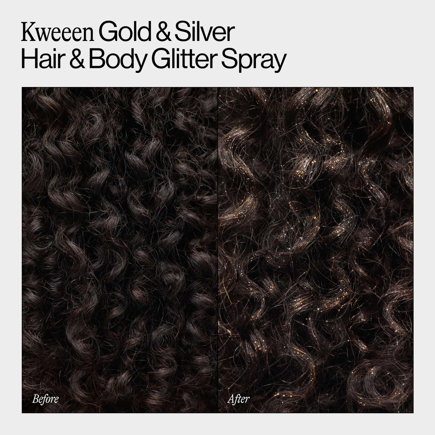 Eva NYC Kweeen Gold Hair and Body Glitter Spray - Ultra Shimmery Gold Glitter for Festivals - Adds Shine + Non-Sticky - Quick Drying Sparkle Spray Beauty & Personal Care EVA·NYC