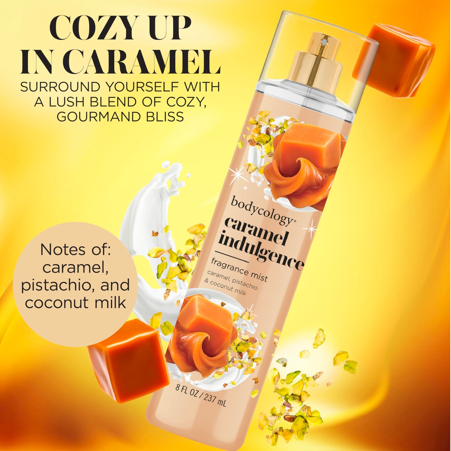 Bodycology Long-Lasting Fragrance Body Mist, Caramel Indulgence, 8 fl oz Beauty & Personal Care Bodycology