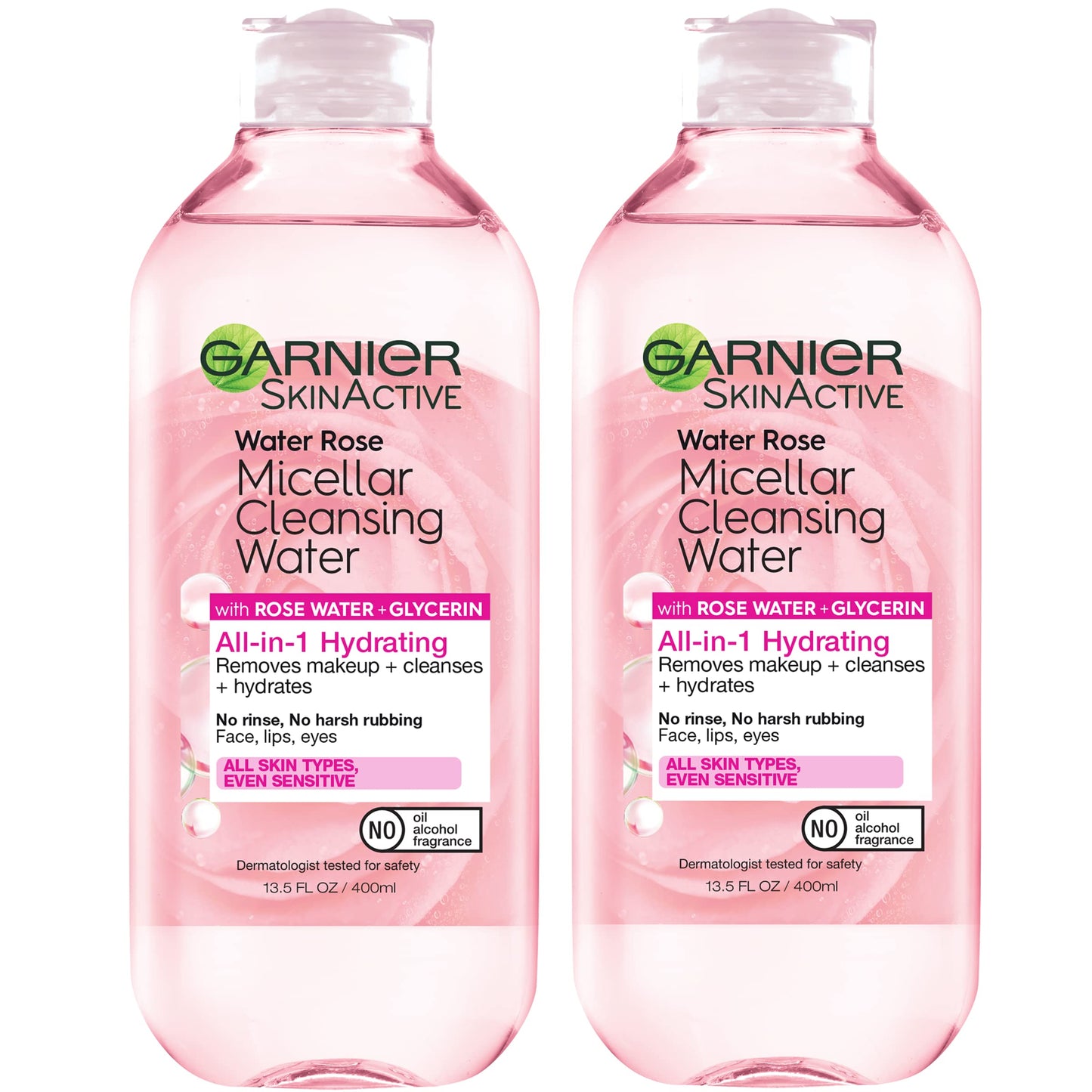 Garnier Micellar Water with Rose Water and Glycerin, Hydrating Facial Cleanser & Makeup Remover, For All Skin Types, Vegan, Cruelty Free, 13.5 Fl Oz Beauty & Personal Care Garnier