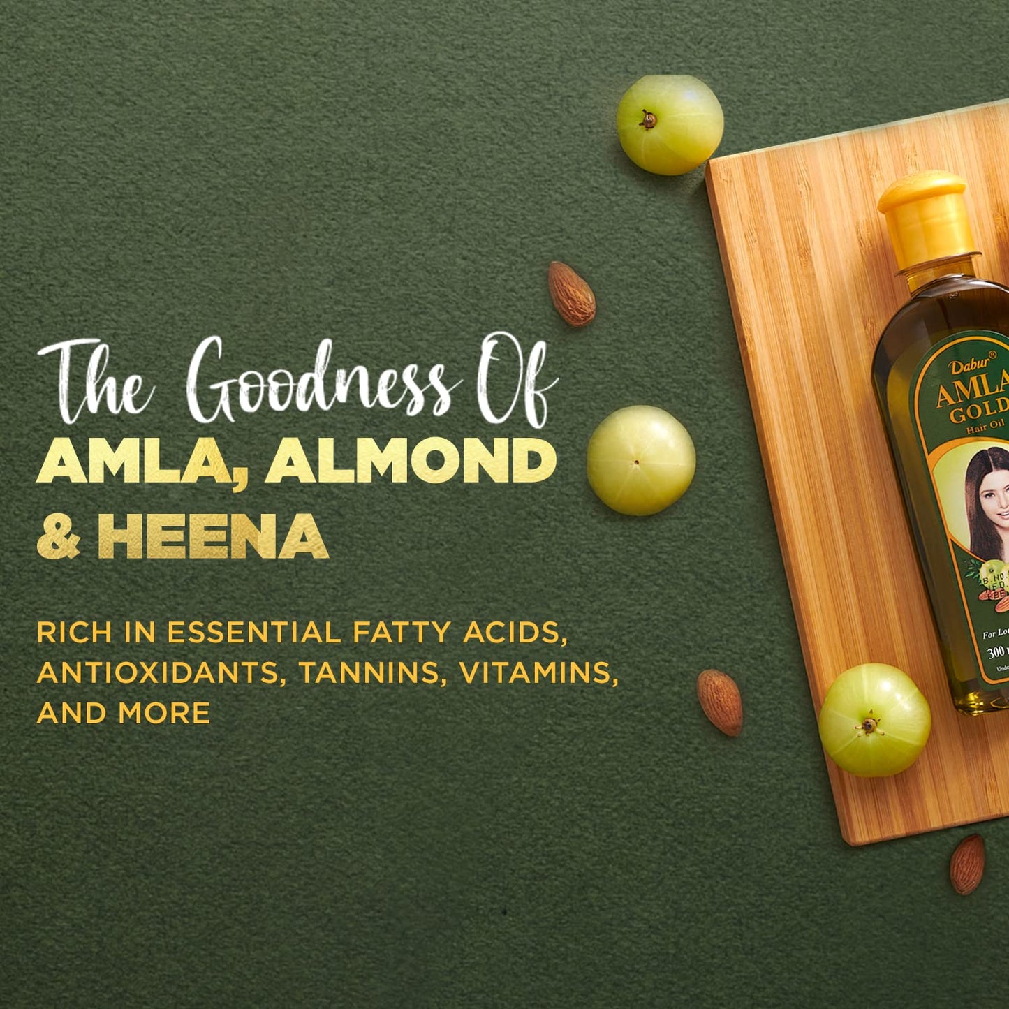 Vatika Naturals Amla Hair Oil - Nourishing Herbal Hair Oil for Stronger, Thicker & Shinier Hair - Enriched with Amla Extracts to Reduce Hair Fall Beauty & Personal Care Dabur