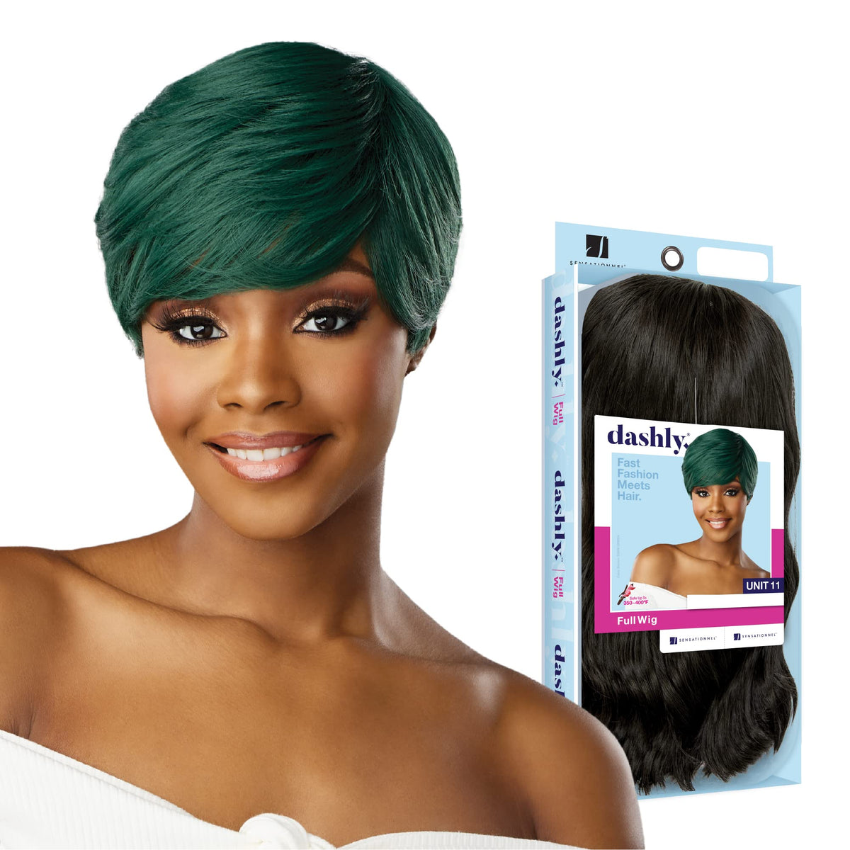 Sensationnel Dashly Wig-Unit 11, DARKGREEN