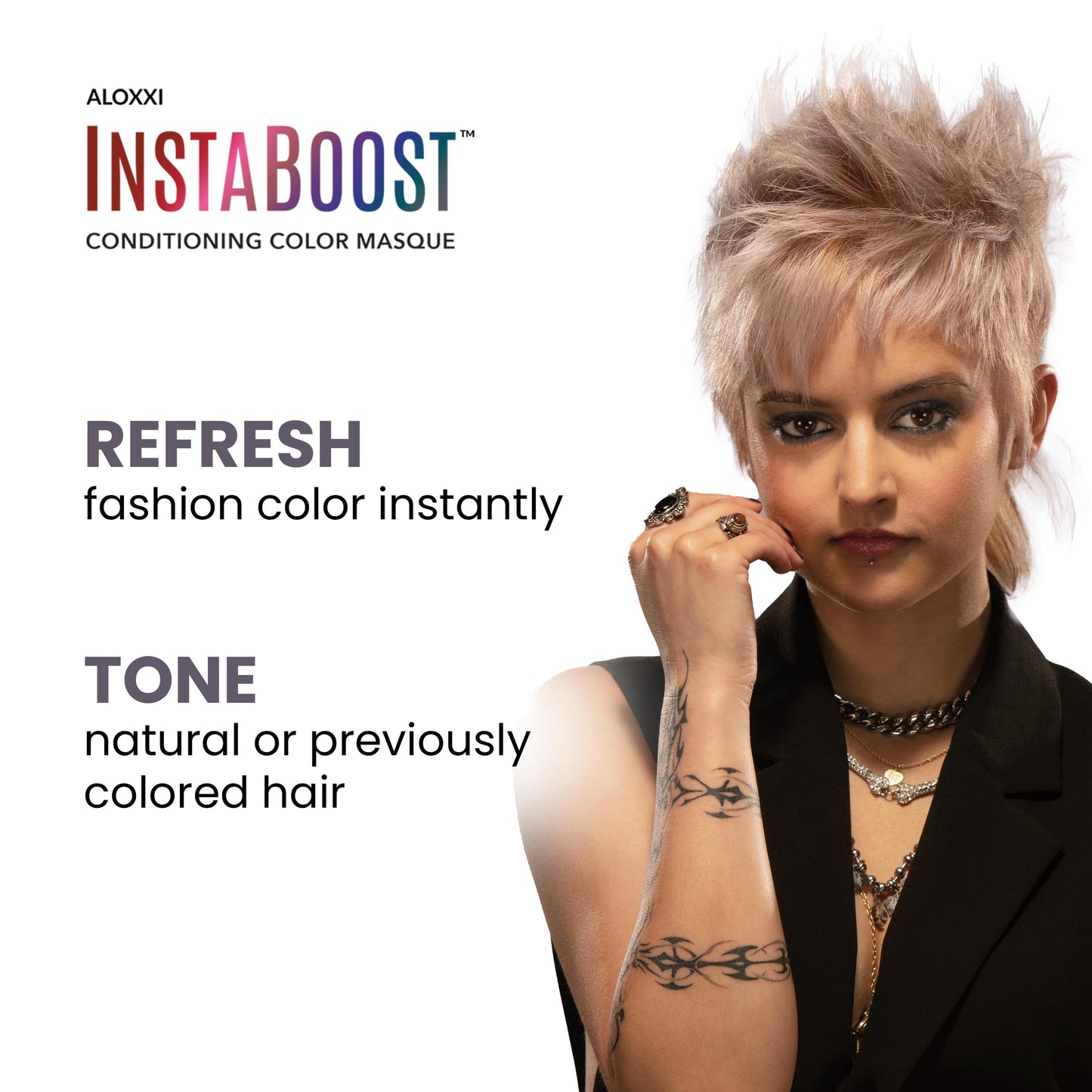 ALOXXI InstaBoost Conditioning Color Mask in Strictly Platinum, Deposits Platinum Color and Deeply Conditions Hair, 6.8 Fl Oz Beauty & Personal Care ALOXXI
