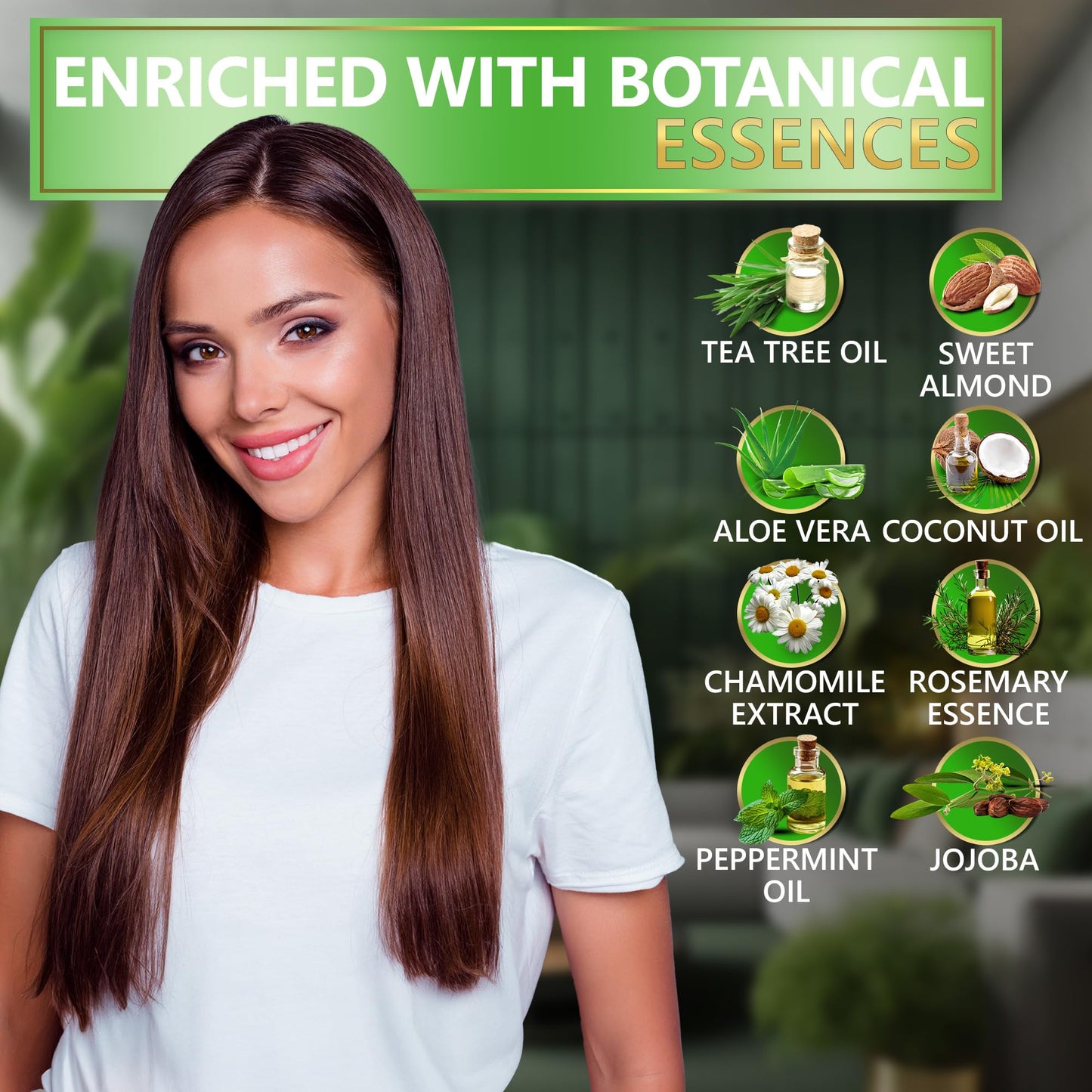Tea Tree Oil and Mint Shampoo and Conditioner Set - Sulfate and Paraben Free Formula for Women and Men - Enriched with Peppermint to Help Beauty & Personal Care NATURAVIS