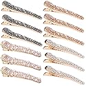 12 Pcs Rhinestone Alligator Hair Clips Fancy Crystal Duckbill Hair Clips for Women Girls Hair Styling Tools Accessories Beauty & Personal Care LoveBB