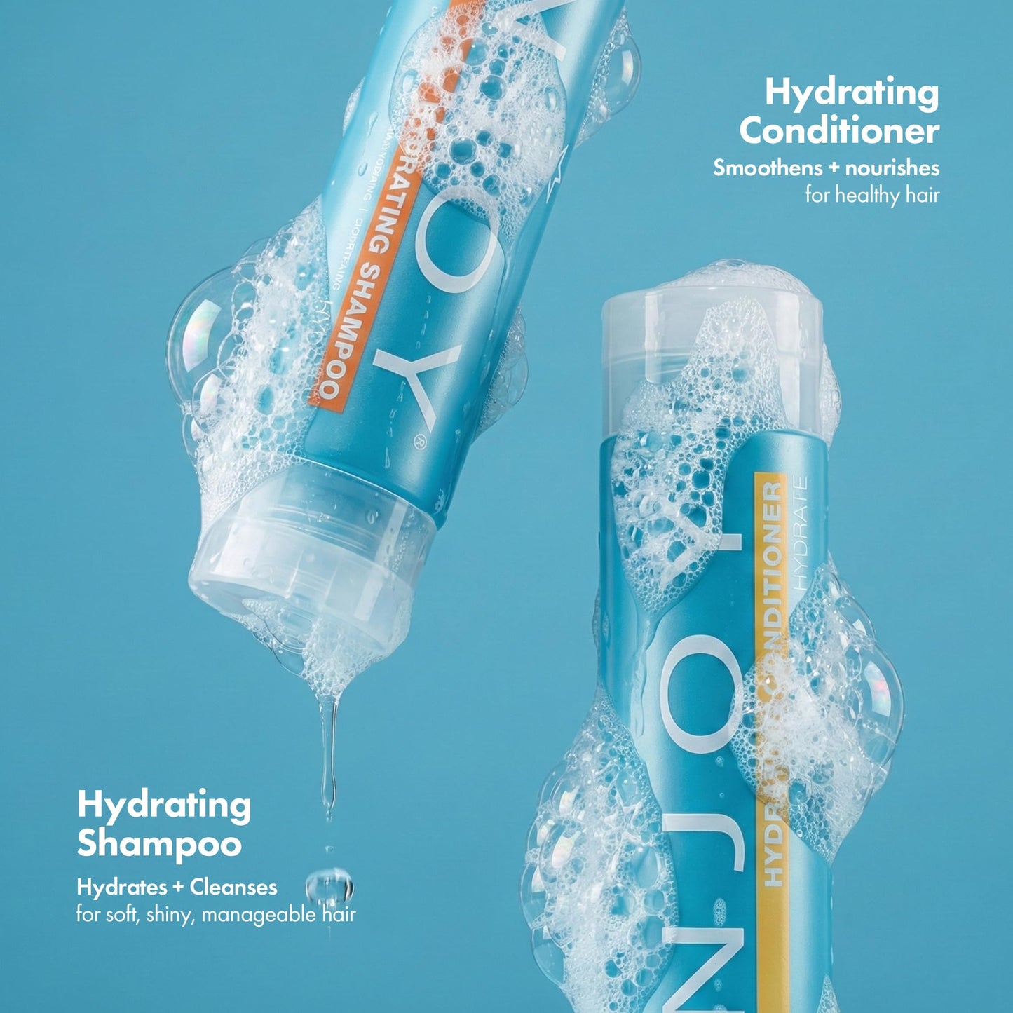 Enjoy Hydrating Shampoo and Conditioner Set - Sulfate-Free Daily Moisture for Soft, Shiny & Manageable Hair - Color Safe & Lightweight - 33.8 Fl Oz Beauty & Personal Care Enjoy
