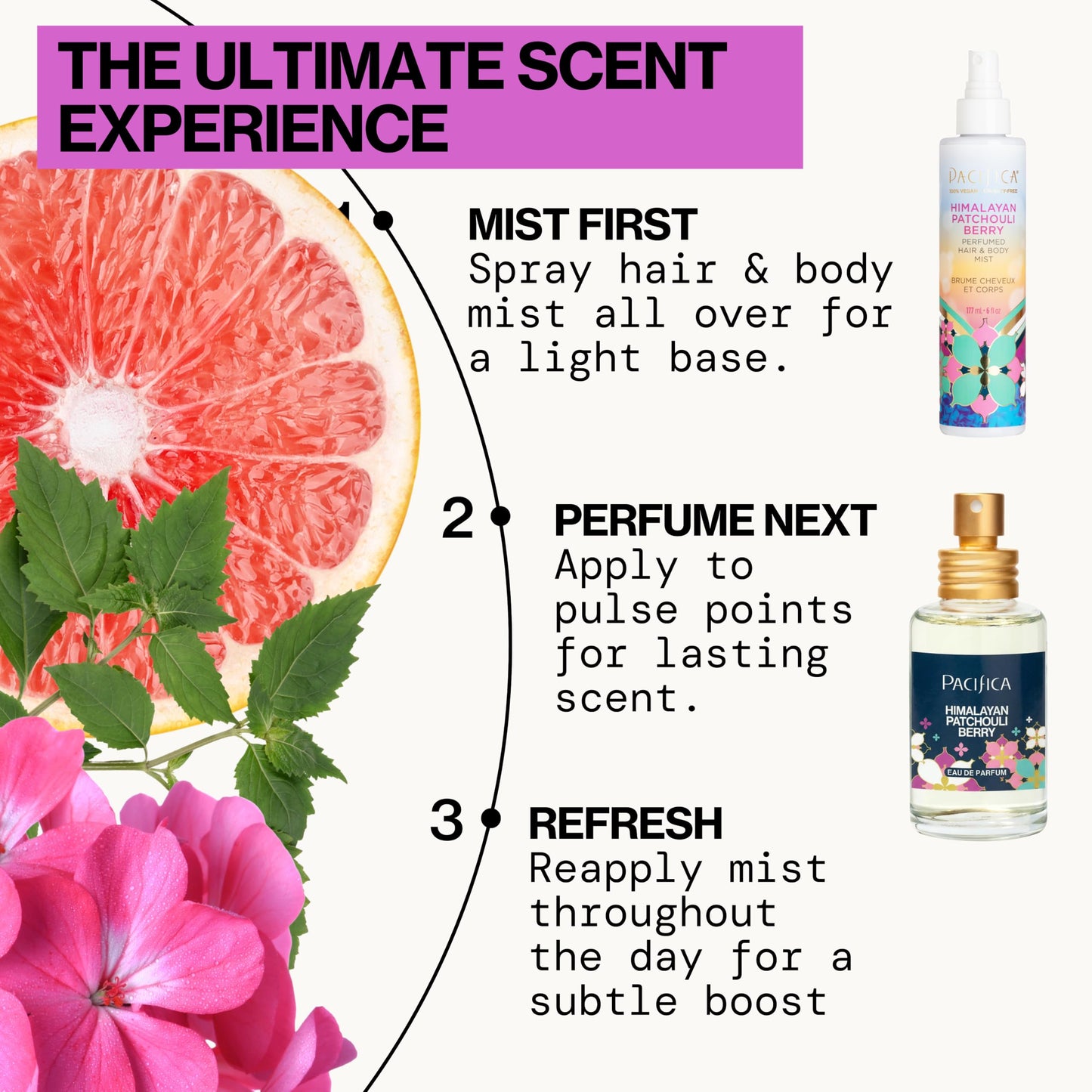 Pacifica Beauty, Himalayan Patchouli Berry Spray Perfume, Made with Natural & Essential Oil, Grapefruit + Patchouli Notes, Clean Perfume & Fragrance Beauty & Personal Care Pacifica
