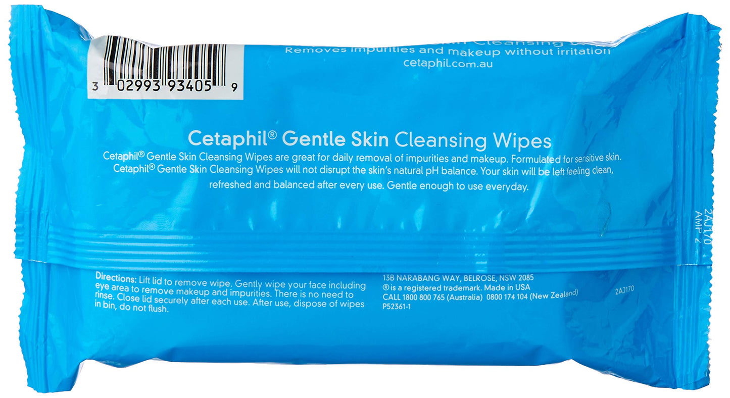 Cetaphil Gentle Skin Cleansing Cloths for Dry, Sensitive Skin, Face Cleansing Wipes, 25 ct. Beauty & Personal Care Cetaphil