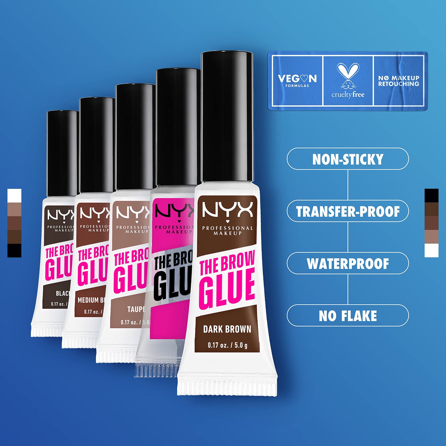 NYX PROFESSIONAL MAKEUP The Brow Glue, Extreme Hold Eyebrow Gel - Clear Beauty & Personal Care NYX PROFESSIONAL MAKEUP
