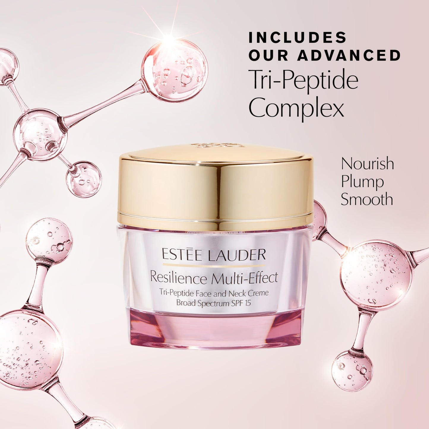 Estée Lauder Resilience Multi-Effect Tri-Peptide Face and Neck Cream Moisturizer SPF 15 for Normal/Combination Skin | Plumping & Anti-Aging, 2.5 Ounce Beauty & Personal Care Estée Lauder