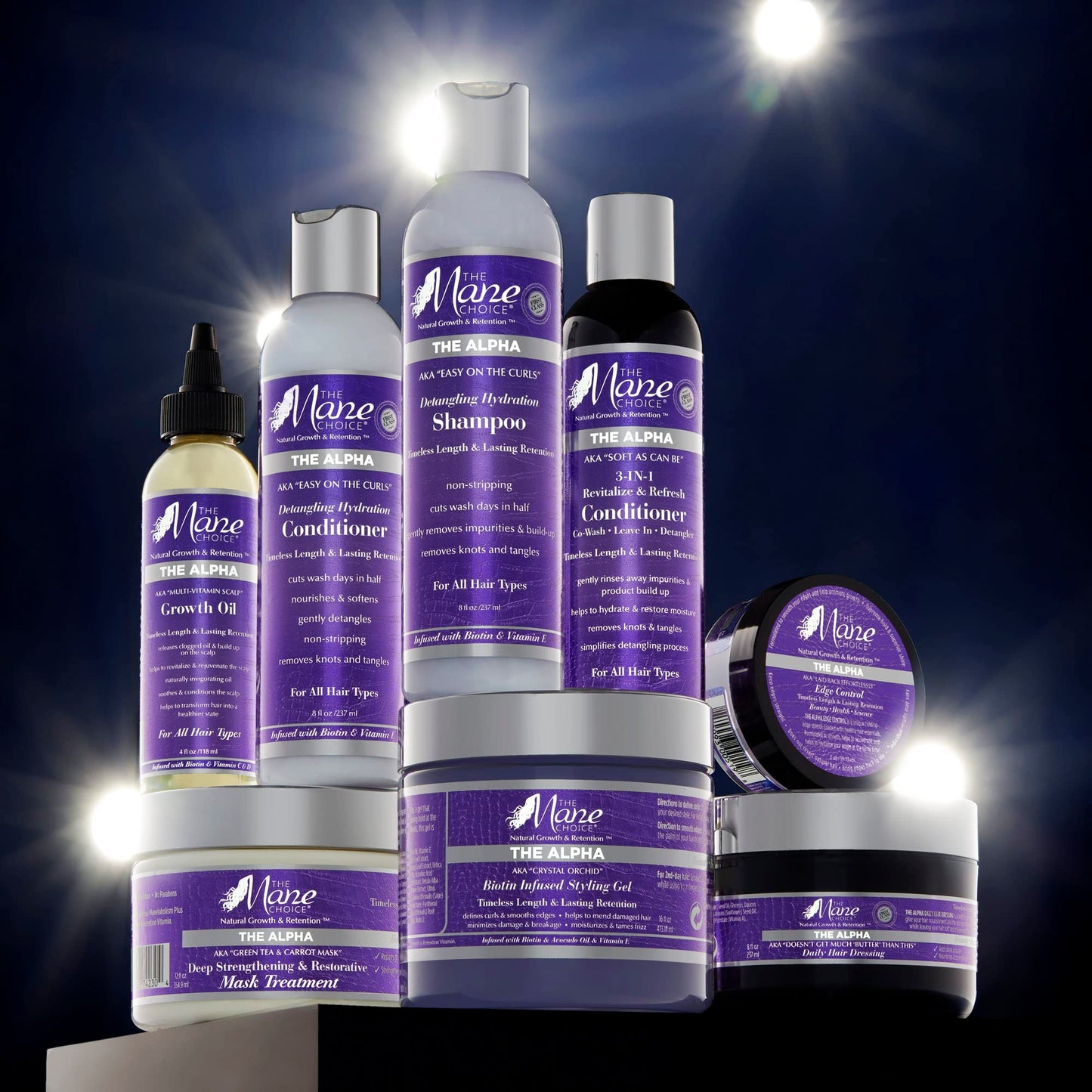 The Mane Choice The Alpha Edge Control for Coily, Wavy & Curly Hair, 2 oz Beauty & Personal Care The Mane Choice