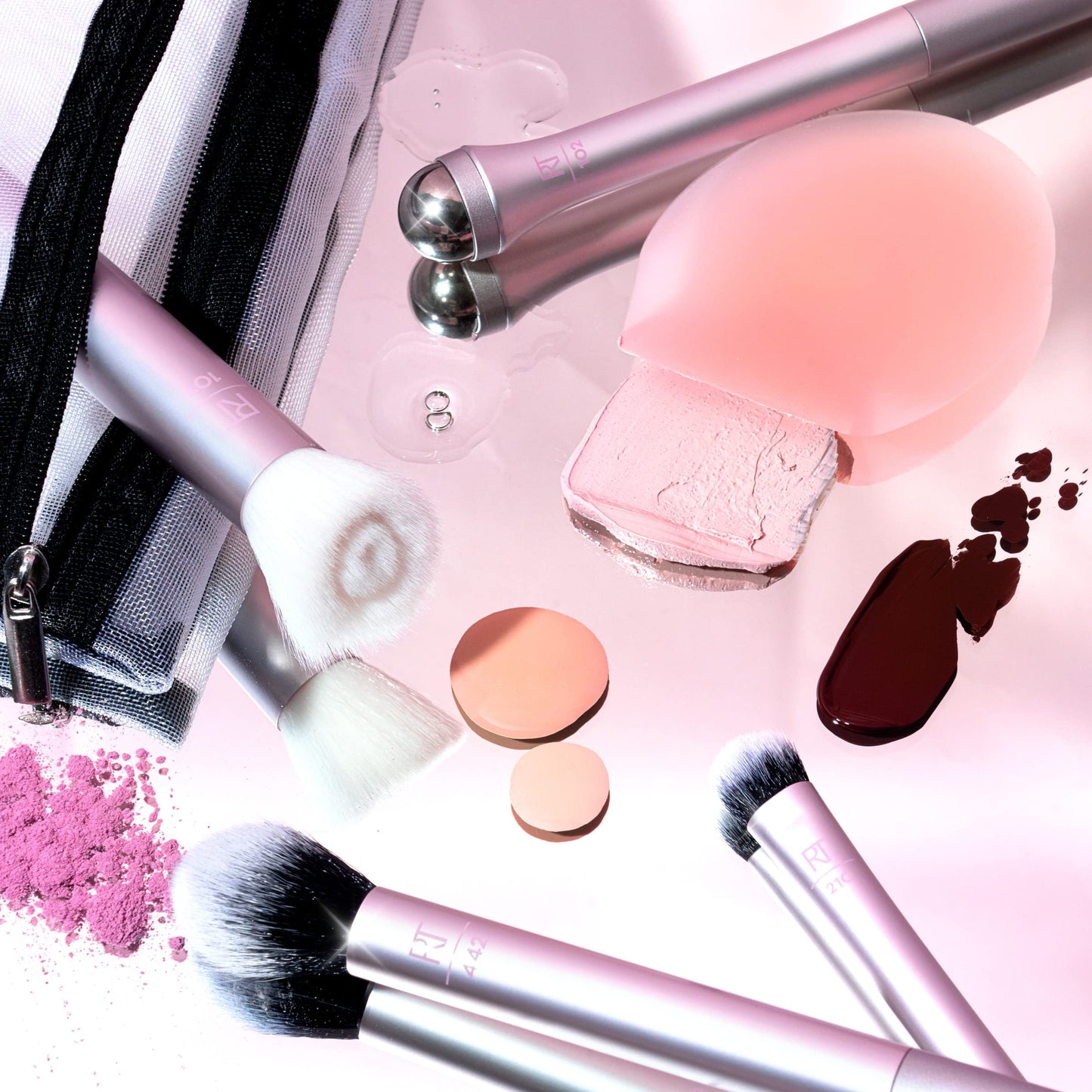 Real Techniques Limited Edition Me Time Makeup Brush and Skin Care, 6 Piece Valentine’s Day Gift Set, Perfect For Wife, Spouse, Girlfriend Beauty & Personal Care Real Techniques