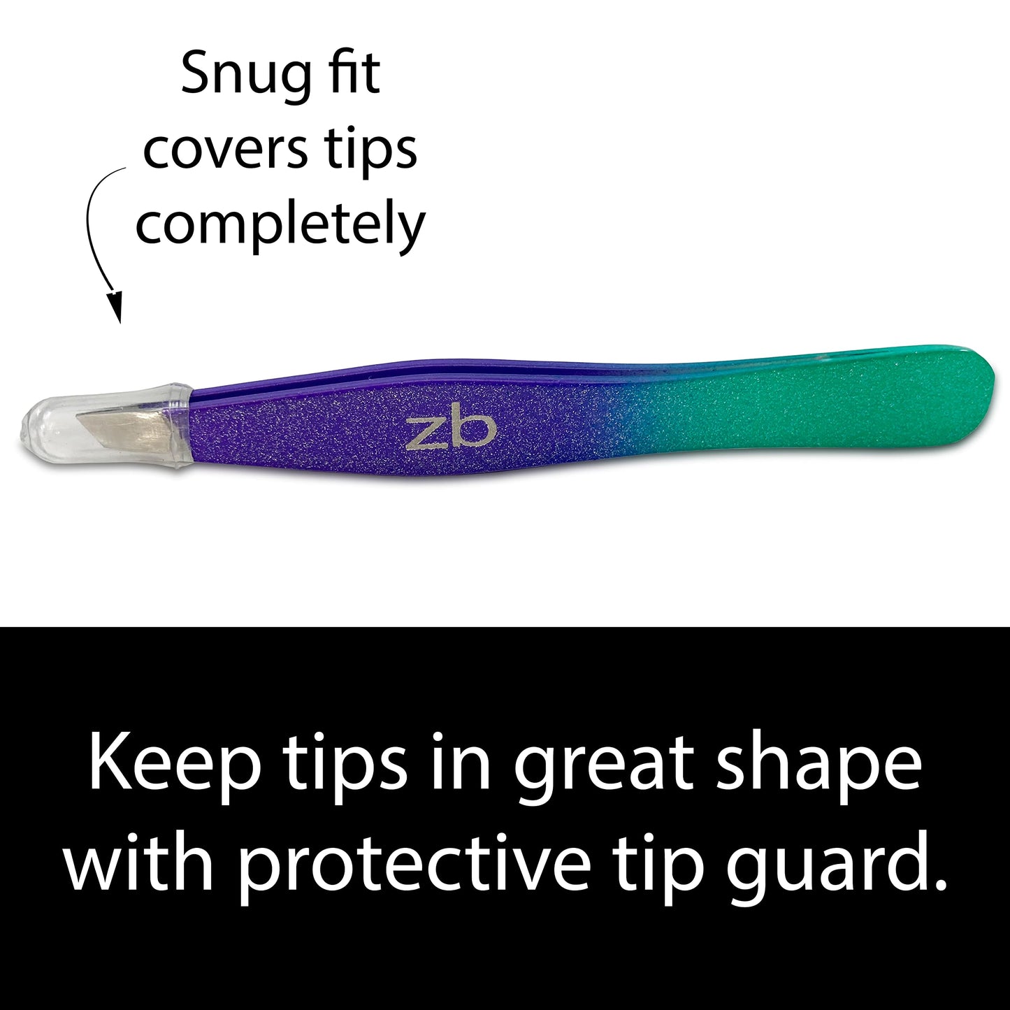 Zizzili Basics Tweezers - Limited Edition Mermaid Slant Tip - Best Tweezer for Eyebrow, Facial Hair Removal and your Precision Needs Beauty and Personal Care Zizzili Basics