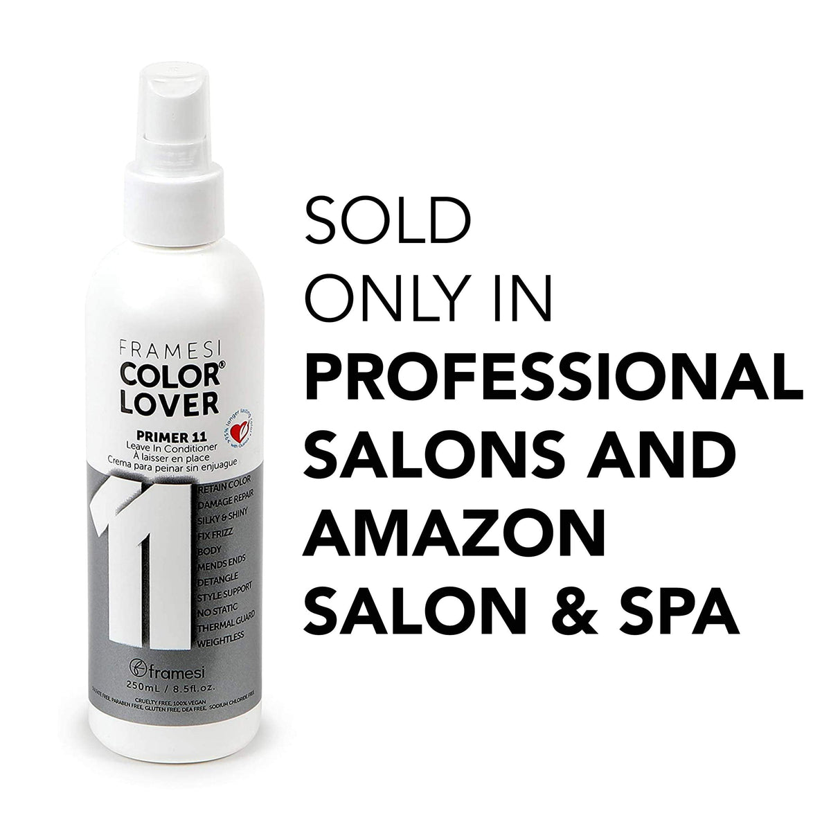 Framesi Color Lover Primer 11 Leave In Conditioner, 8.5 fl oz, Heat Protectant Spray for Hair, Color Treated Hair Beauty & Personal Care FRAMESI
