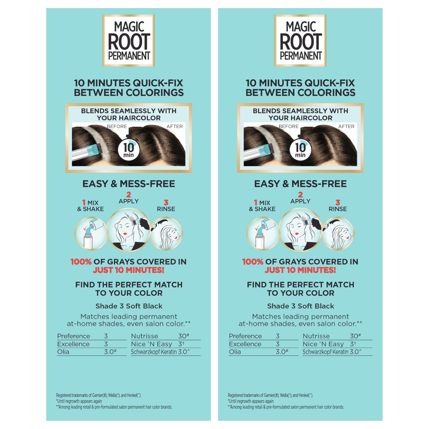 L'Oreal Paris Magic Root Permanent Hair Color Kit, 100% Gray Hair Coverage In Just 10 Minutes, Precision Brush Applicator for Seamless Application, 3 Beauty & Personal Care L'Oreal Paris