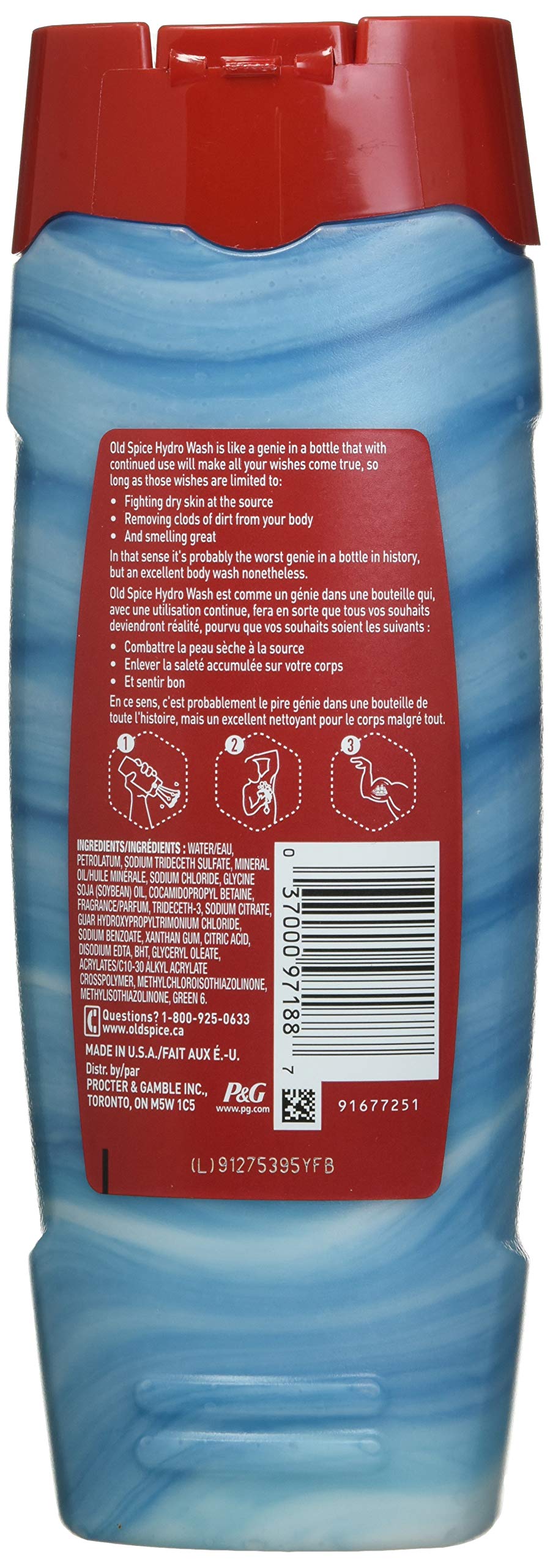 Old Spice Hydro Wash Body Wash Hardest Working Collection Pure Sport Plus 16 Oz, 0.9 Pound Beauty & Personal Care Old Spice