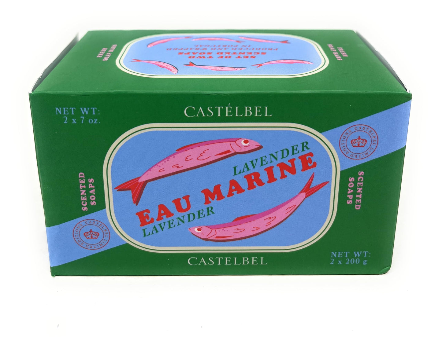 Castelbel Set of Eau Marine Lavender Fragranced Luxury Soap, (2) 7-Ounce Bars Beauty & Personal Care Castelbel