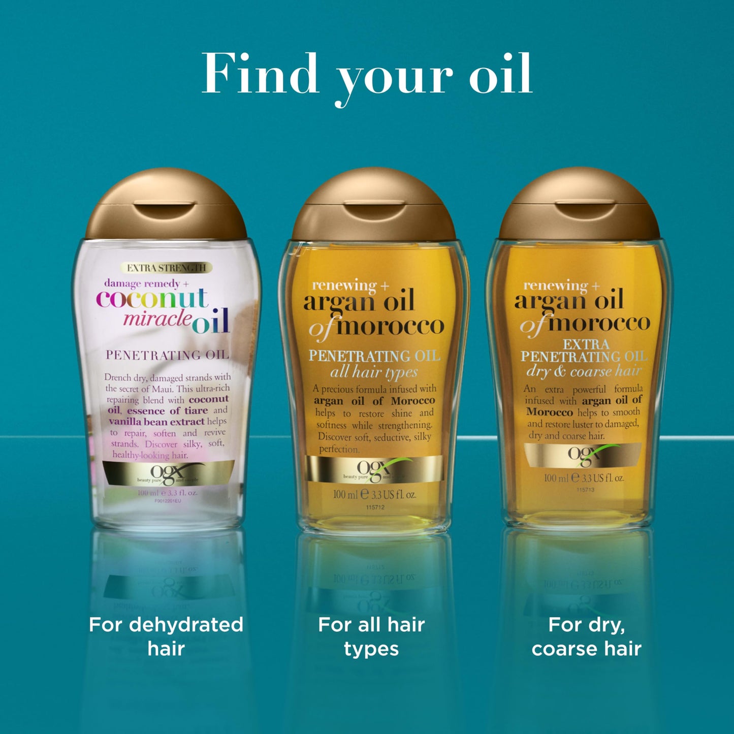 OGX Renewing + Argan Oil of Morocco Hair Oil, Extra Strength Penetrating Serum Treatment for Dry, Damaged, Frizzy, Curly & Coarse Hair, Cold-Pressed Beauty and Personal Care OGX