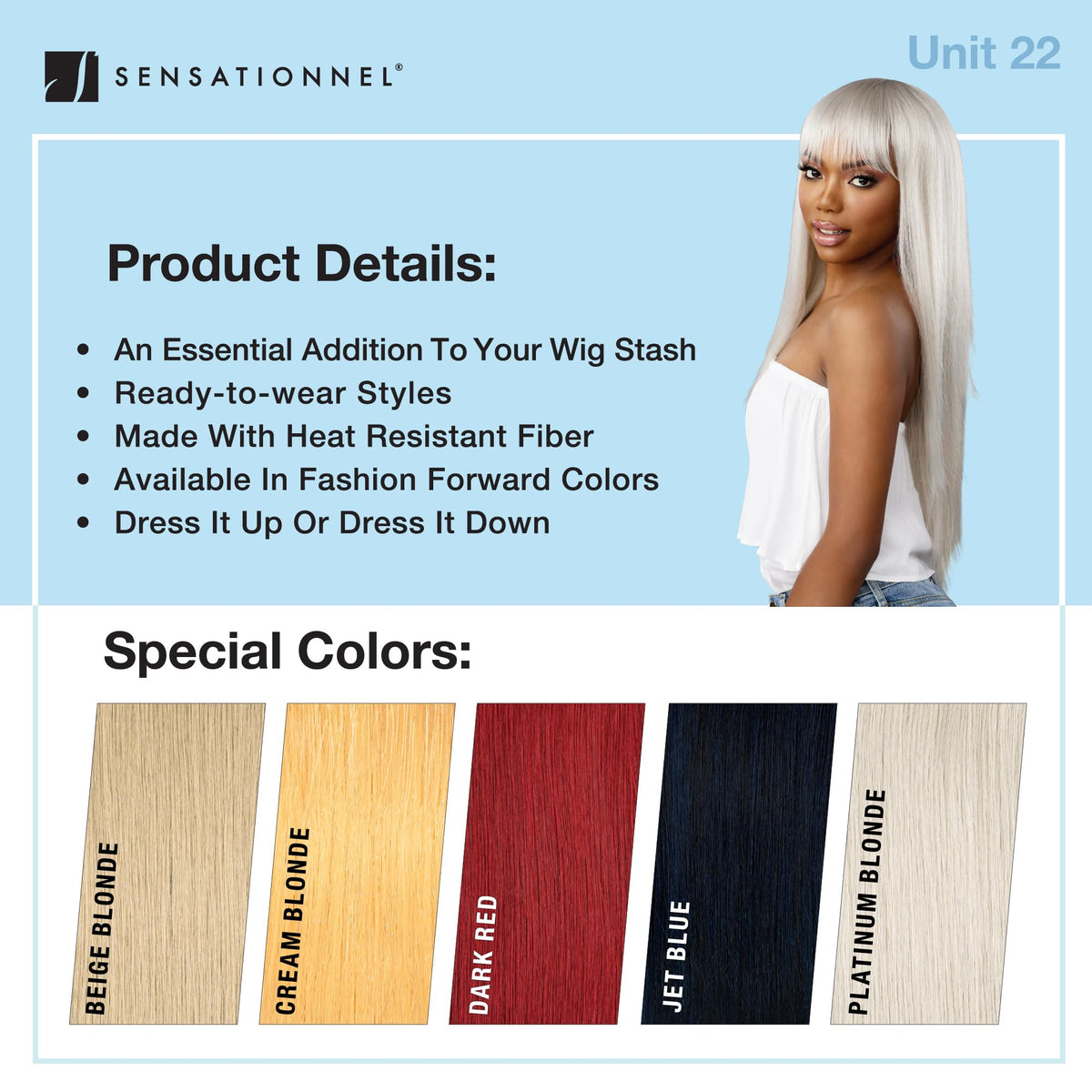 Sensationnel Dashly Wig-Unit 22, 2 DARKBROWN