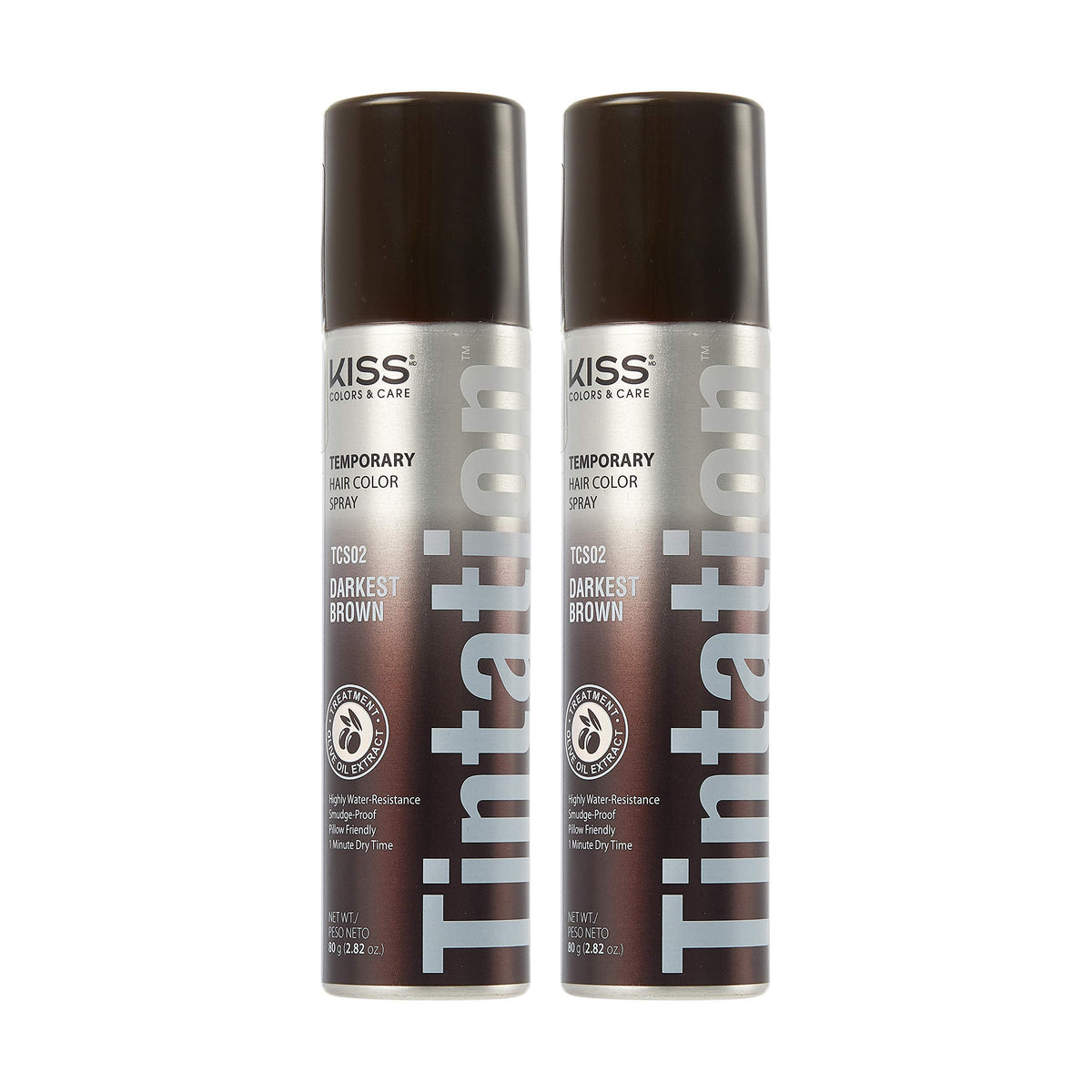 RED by Kiss Tintation Temporary Hair Color Spray, Instant Gray Root Cover Up, Water-Resistant, Smudge-Proof, Easy Wash Out, Hairline & Barber Beauty & Personal Care Red by Kiss
