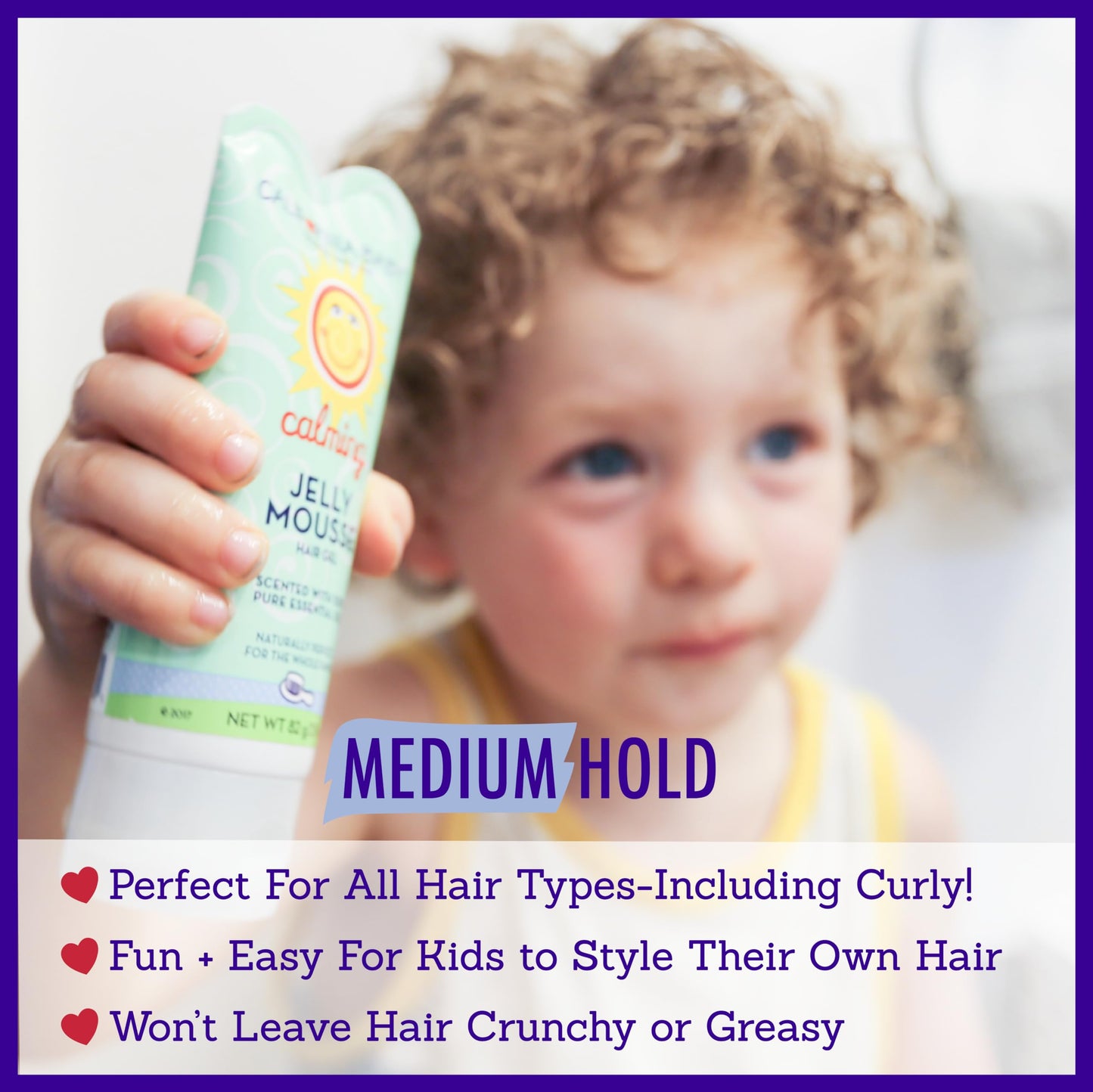 California Baby Calming Hair Gel for Kids | 100% Plant-Based Baby Hair Gel | Medium-Hold | Lavender Scent | Hypoallergenic| 82 g / 2.9 oz. Beauty & Personal Care California Baby