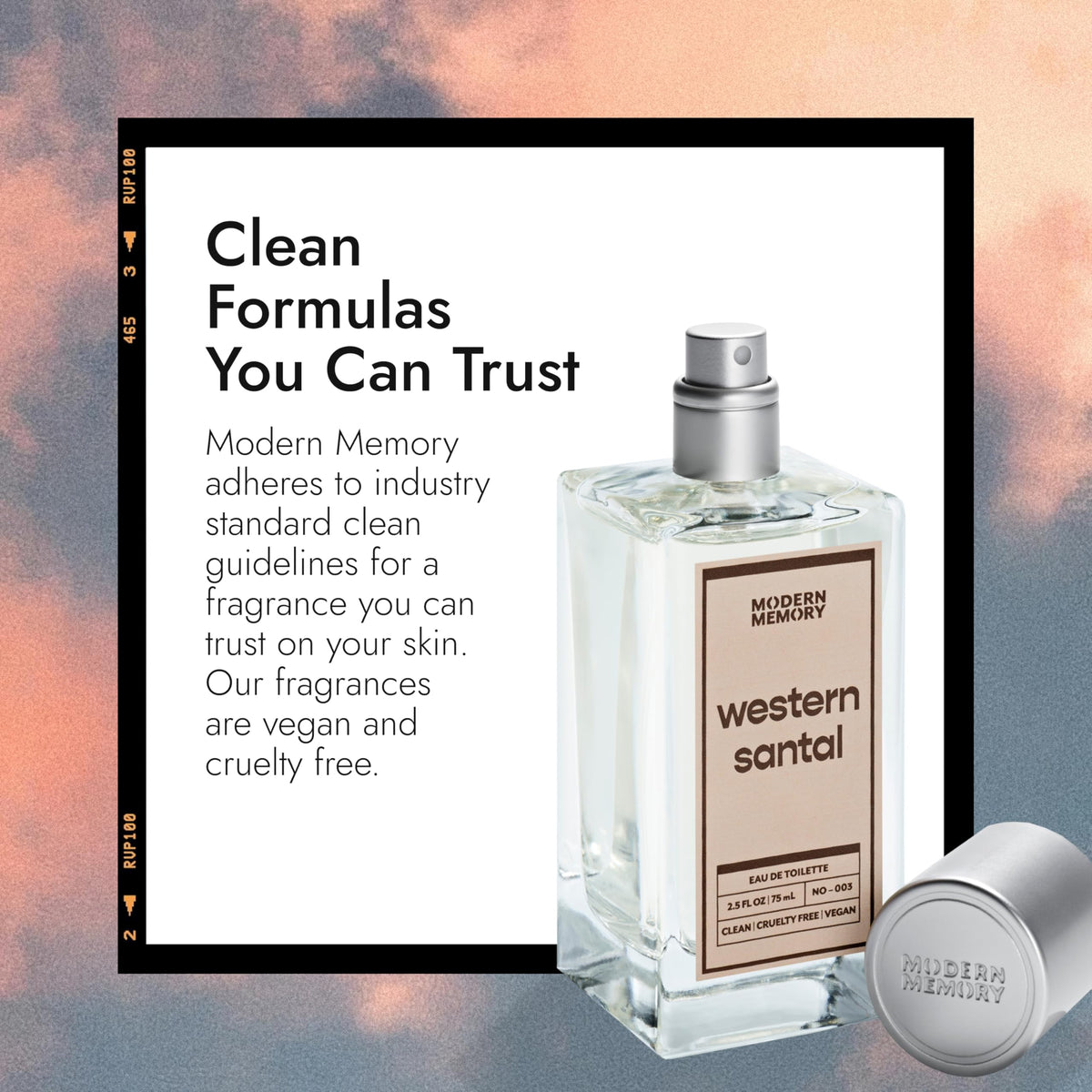 Modern Memory Western Santal Eau de Toilette for Men, 2.5 fl oz - Notes of Spicy Cardamom, Wild Musk & Rich Sandalwood Beauty & Personal Care Modern Memory
