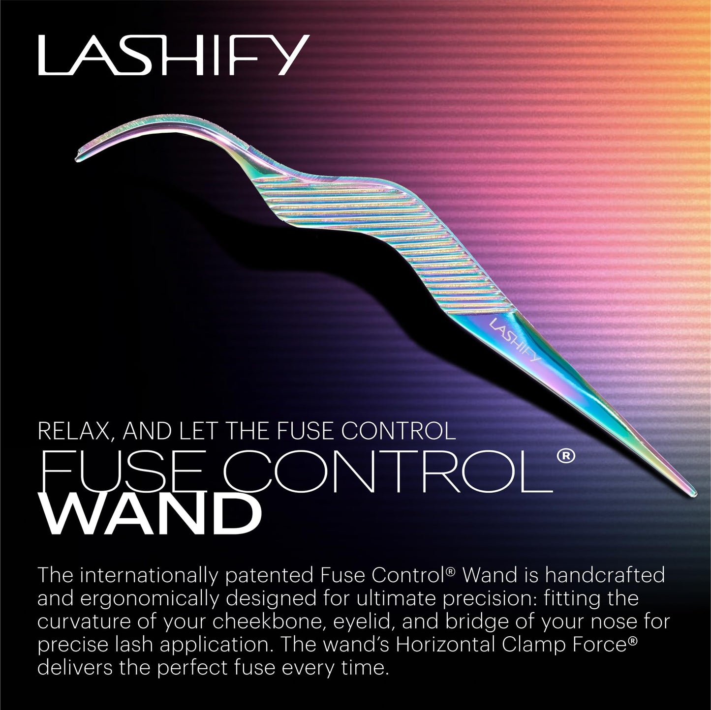 Lashify Fuse Control Wand for False Lashes, The Essential Tool for Salon-Quality Lash Extension Results at Home, Hologram Beauty & Personal Care Lashify